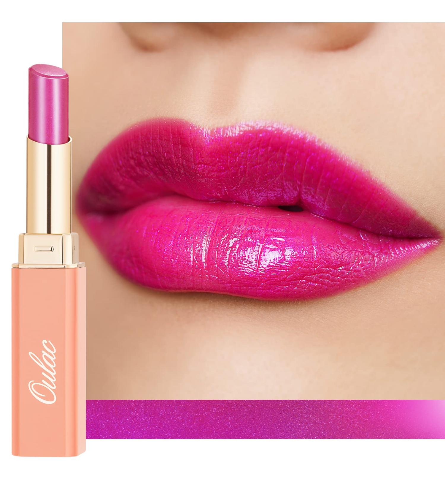 Oulac Ultra Violet Lipstick for Christmas - Moisturizing Purple Lip Balm | Vegan Cruelty-Free Formula - Juicy Glossy Finish (S2) - Buy Online on GoSupps.com