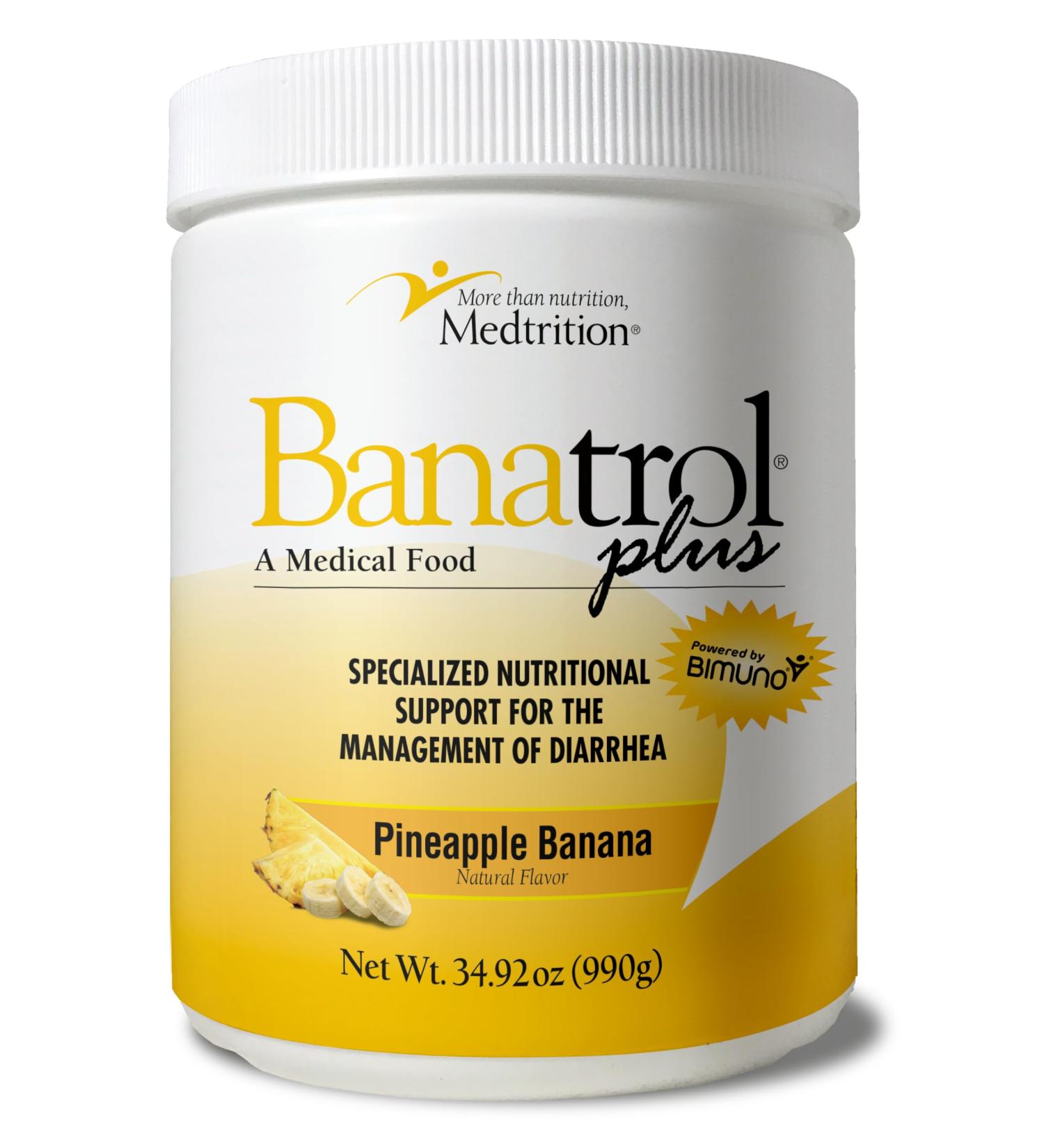 Medtrition Banatrol Natural Anti-Diarrheal with Prebiotics 90 Servings Relief for Chronic Diarrhea & IBS Non-Constipating International Shipping Available - Buy Online on GoSupps.com