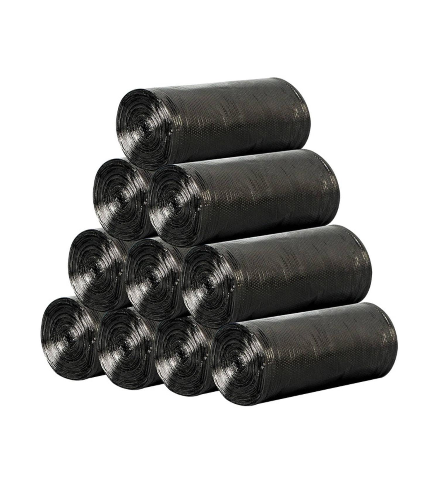 2Rolls /100pcs Household Rubbish Bag For Bathroom Garbage Bag Kitchen Points Off Trash Can Bin Disposable Plastic Bags Black 2 rolls /100pcs - Buy Online on GoSupps.com