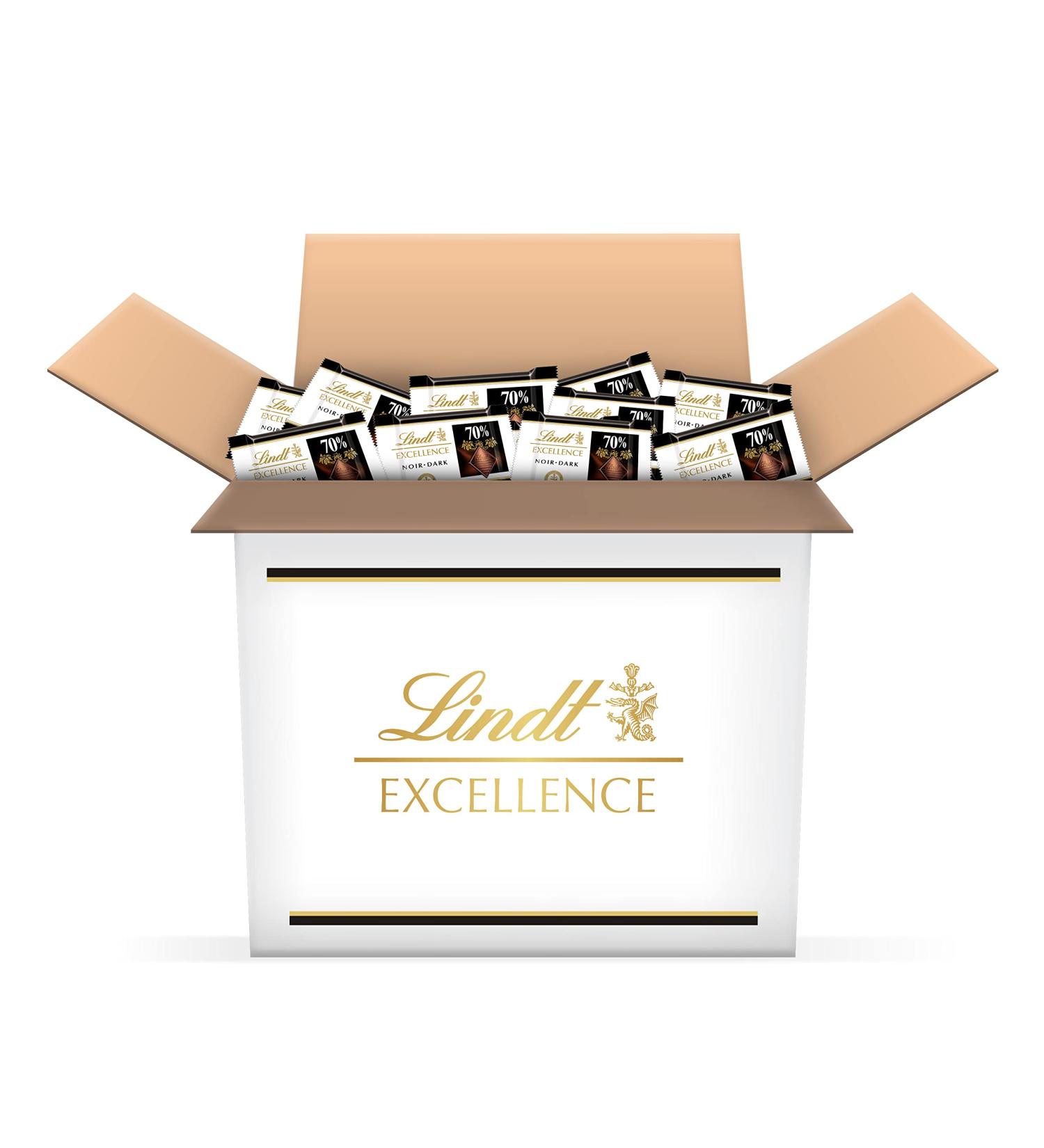 Lindt - Mini Squares 70% Cocoa EXCELLENCE - Dark Chocolate 1.1kg - Buy Online on GoSupps.com