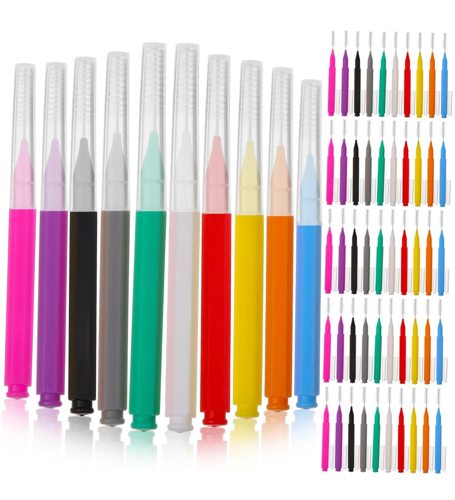 Beavorty Eyebrow Lamination Brush Set - 100 Gimmle Gums Brackets & Dental Floss for Perfect Brows - Buy Online on GoSupps.com