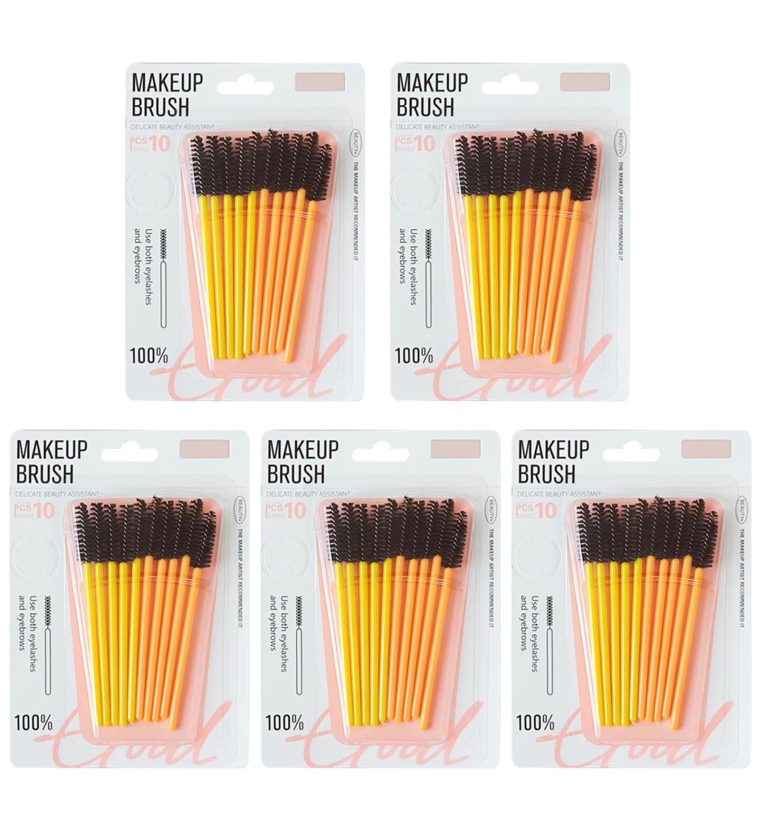 Buy 50Pcs 3-in-1 Reusable Lash Brushes | Bendable Mascara Wands & Spoolies for Eyelash Extensions & Eyebrows - International Shipping Available - Buy Online on GoSupps.com