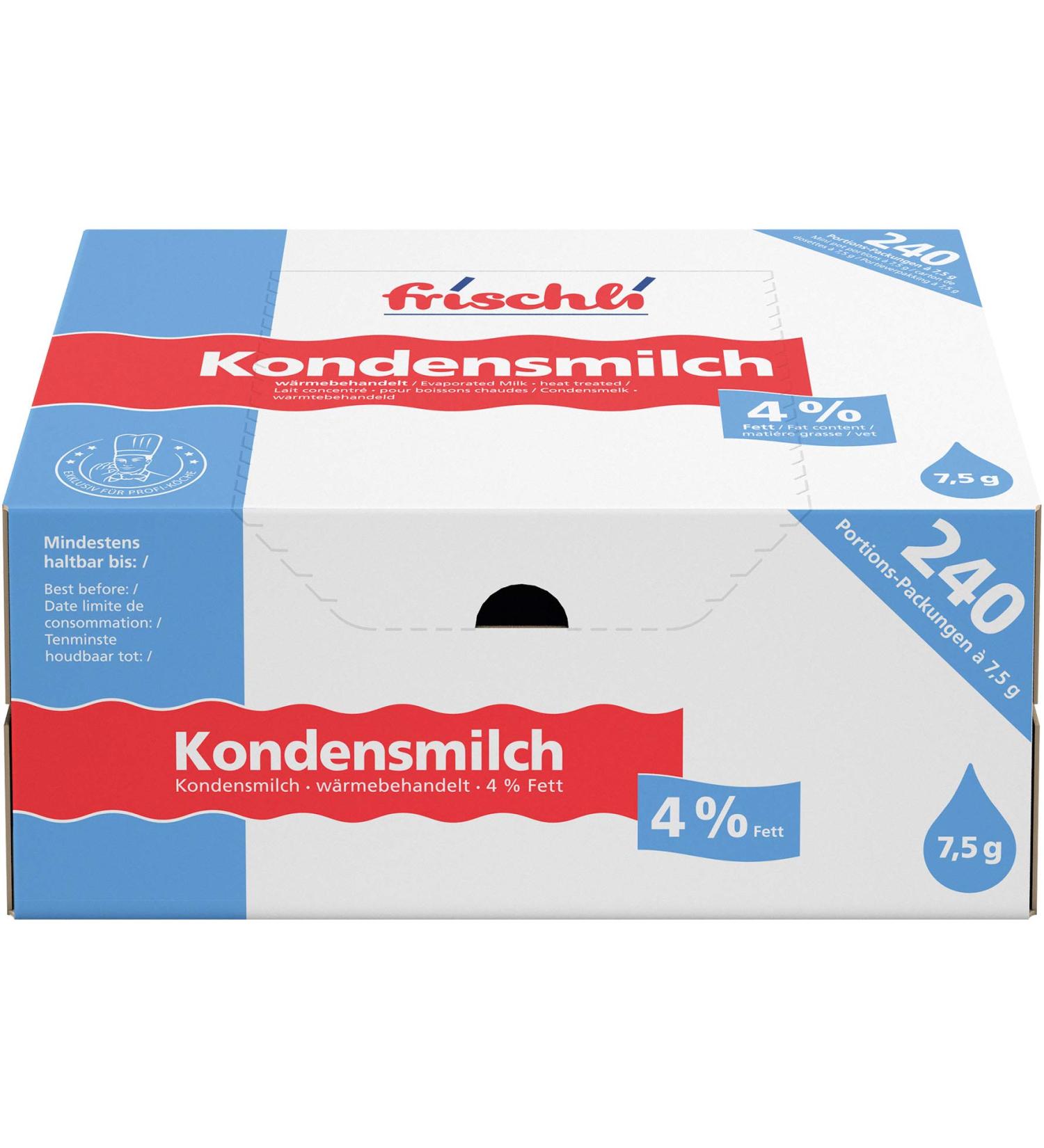 Frischli condensed milk 4% fine taste and high whitening power 1800g
