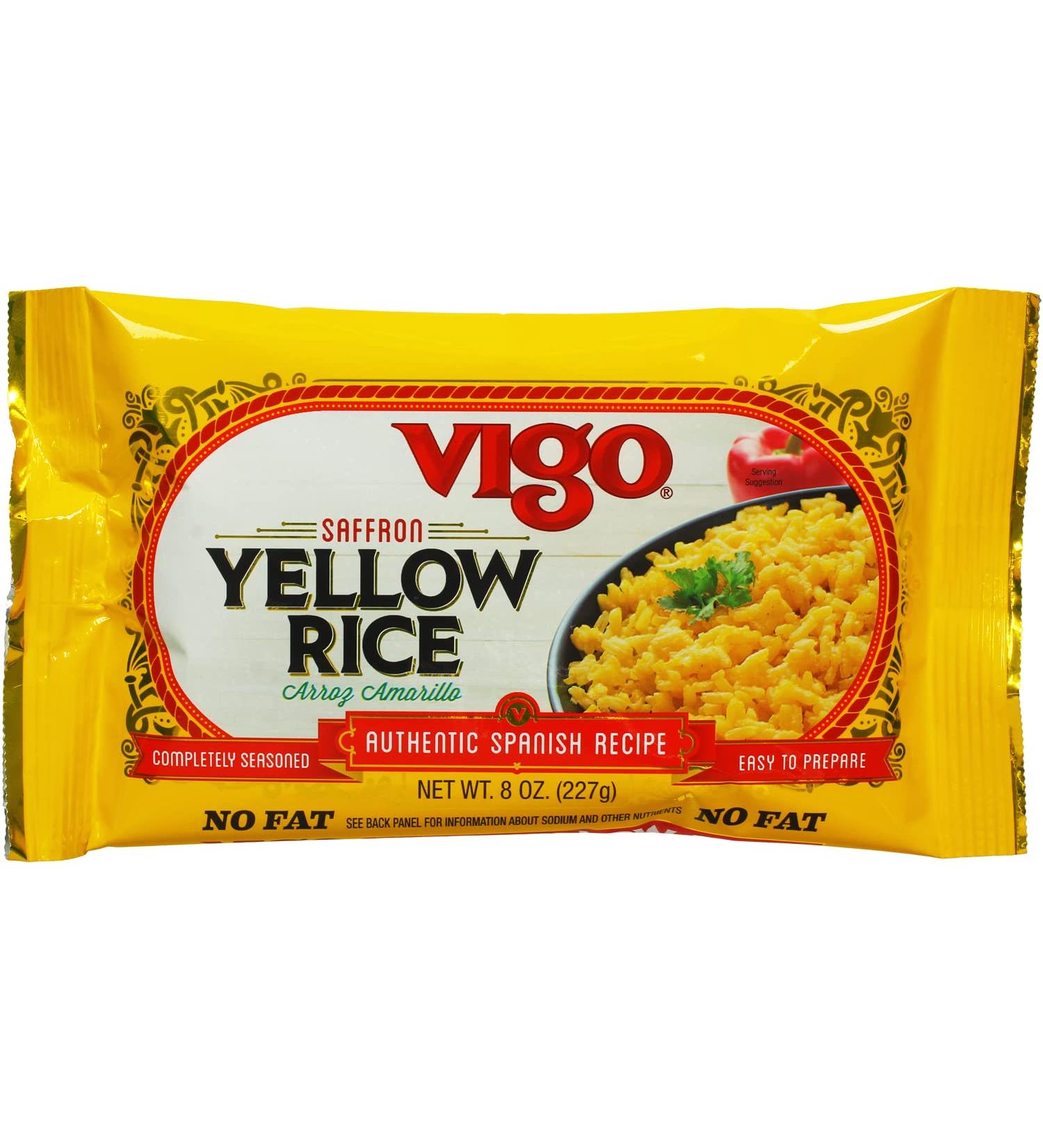 Vigo Low Sodium Yellow Rice, 8 oz - Pack of 12 | Healthy Seasoned Rice - Buy Online on GoSupps.com