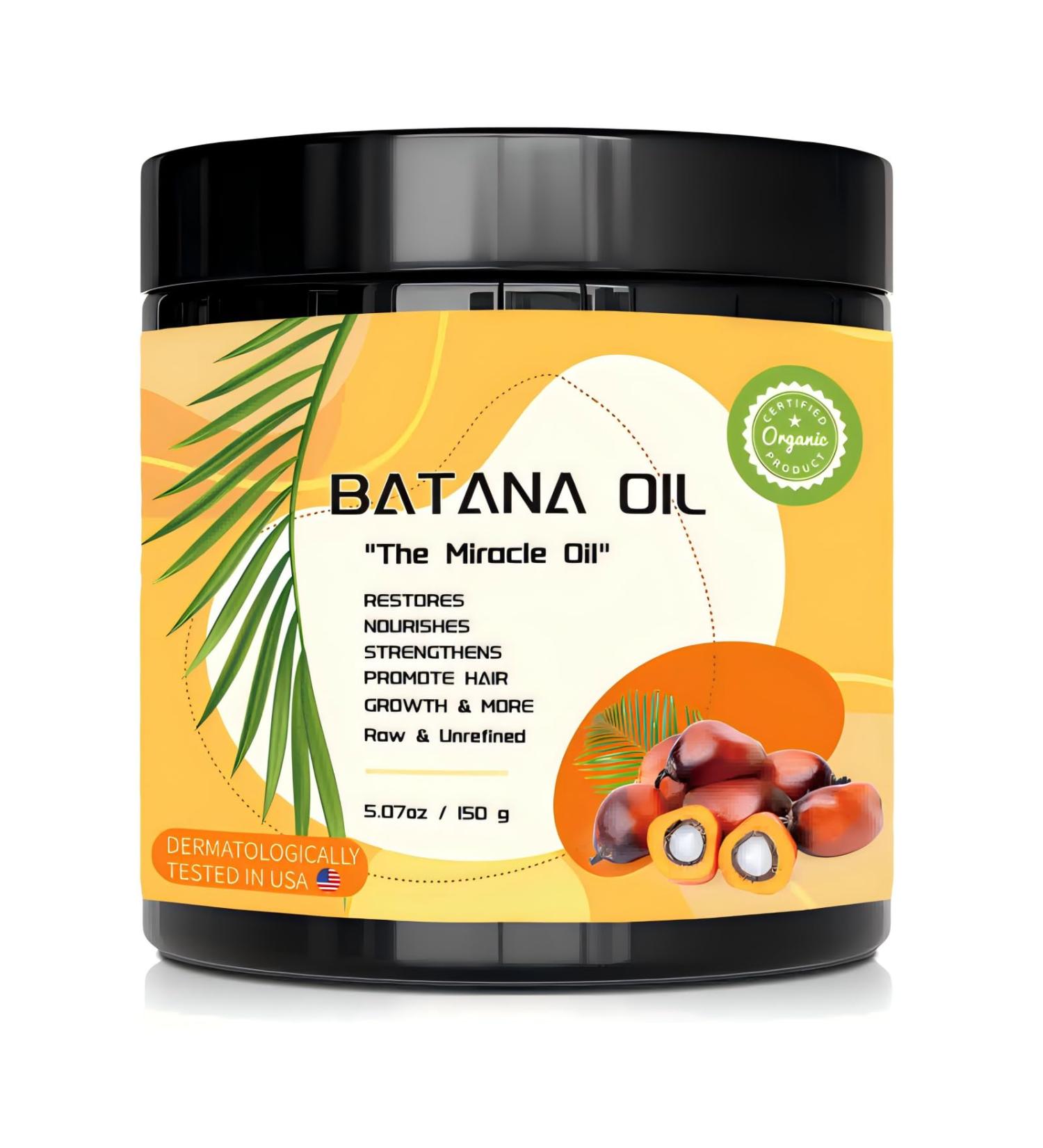 Raw Batana Oil for Hair Growth | Organic & Dr. Sebi Approved | Prevents Hair Loss & Split Ends | 5.07 oz from Honduras - Buy Online on GoSupps.com