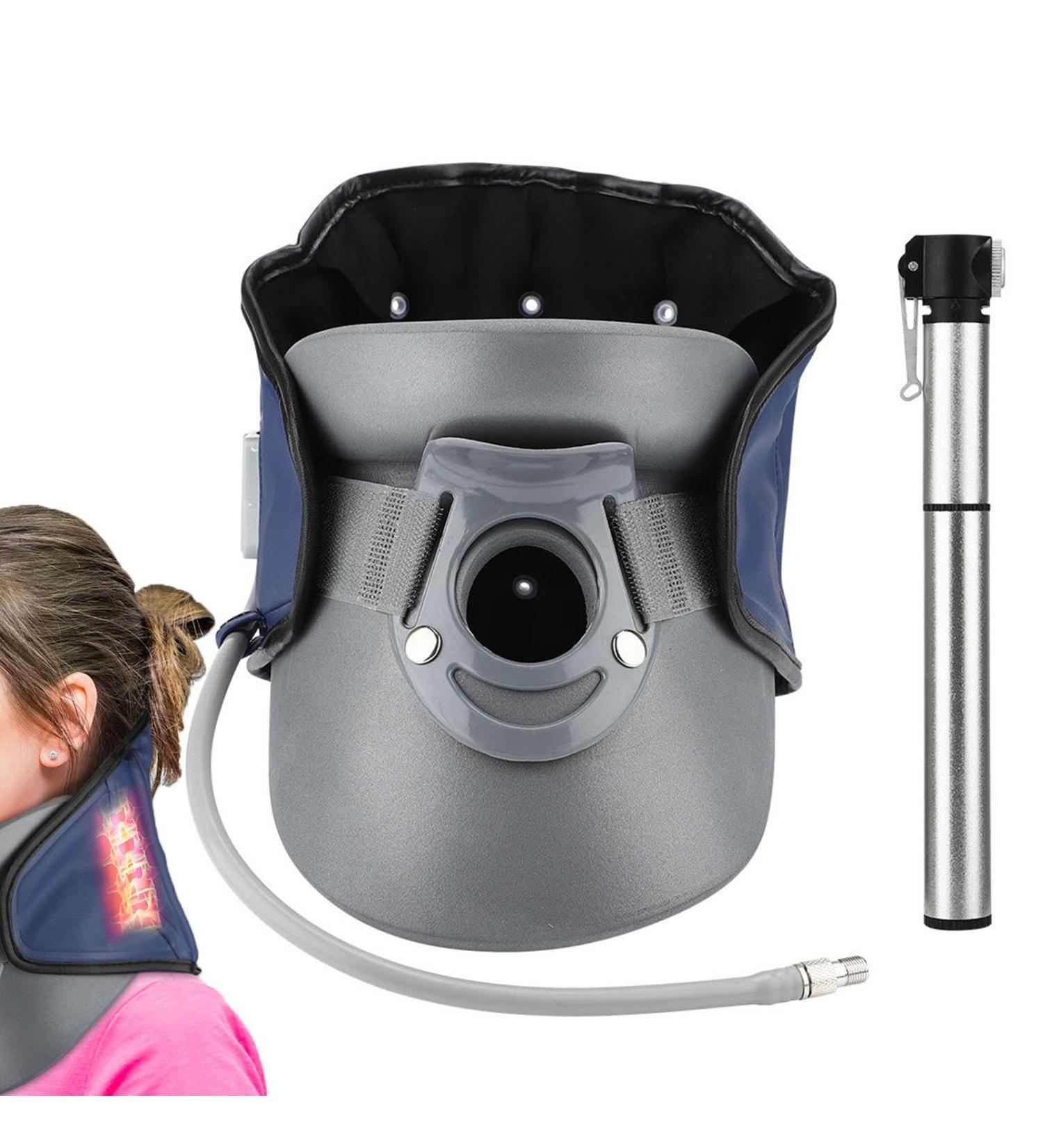 Neck And Shoulder Relaxer - Neck Traction Devices | Cervical Traction Neck Stretcher Air Pump | Neck Pillow Neck Brace Traction Equipment | Adjustable Posture Corrector For Neck Discomfort - Buy Online on GoSupps.com