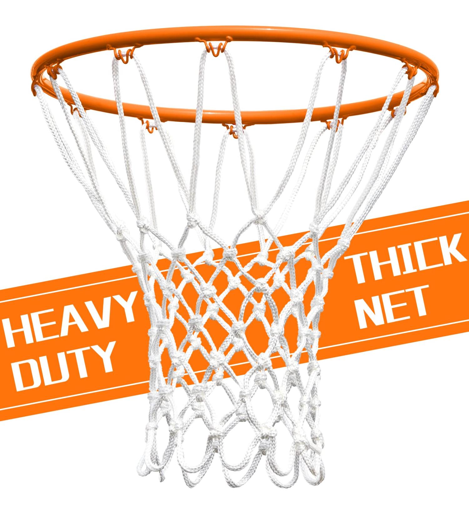 NEIJIANG Heavy Duty Basketball Net Replacement - All Weather Anti Whip, Fits Standard 12 Loops Rim - Indoor/Outdoor Use - Buy Online on GoSupps.com