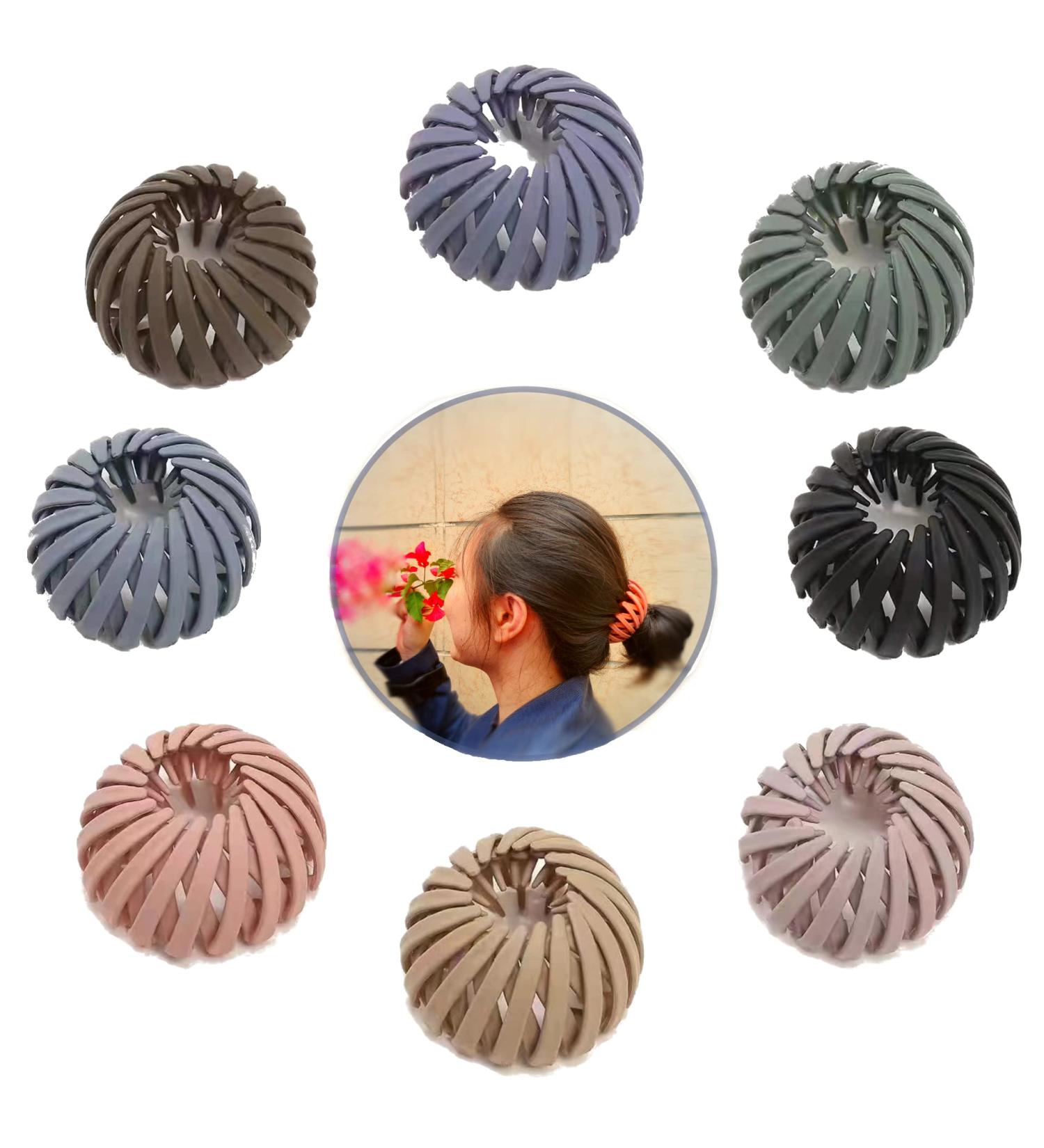Matte Bird Nest Hair Clips Set for Women - 8 Pcs Ponytail Holder Barz & Bun Clip Accessories - Buy Online on GoSupps.com