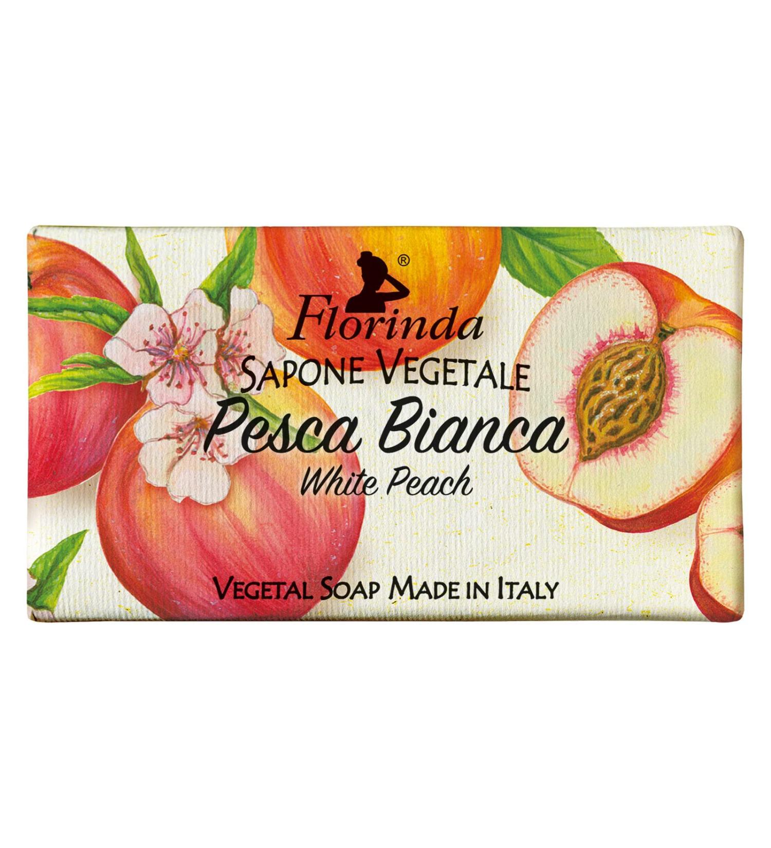 Florinda Fruits White Peach Vegetal Soap Bar 50g 1.76oz