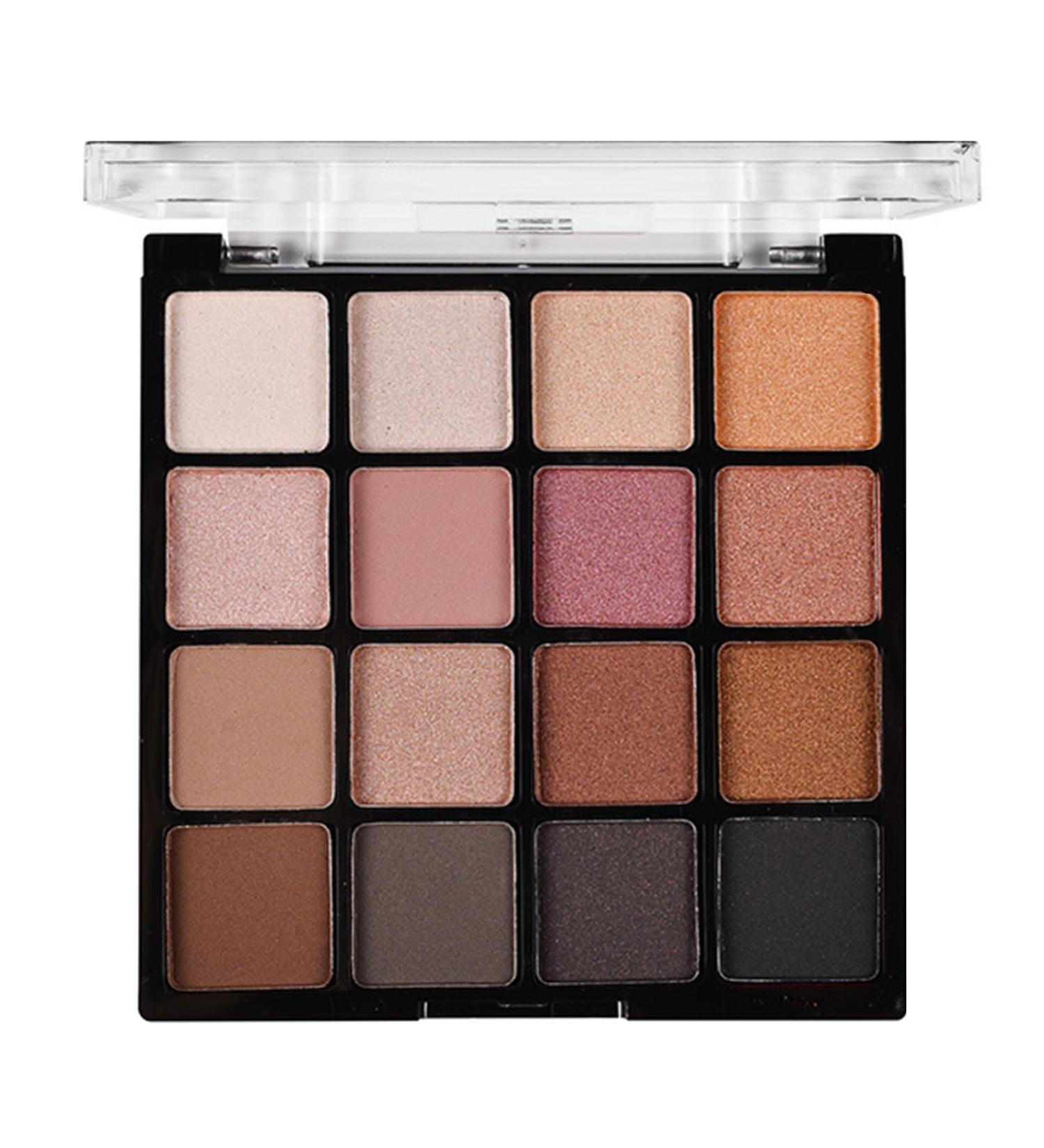 Shimmer Eyeshadow Palette - 16 Colors, Long-Lasting, Highly Pigmented, Waterproof Eye Makeup Palette for Women - Buy Online on GoSupps.com