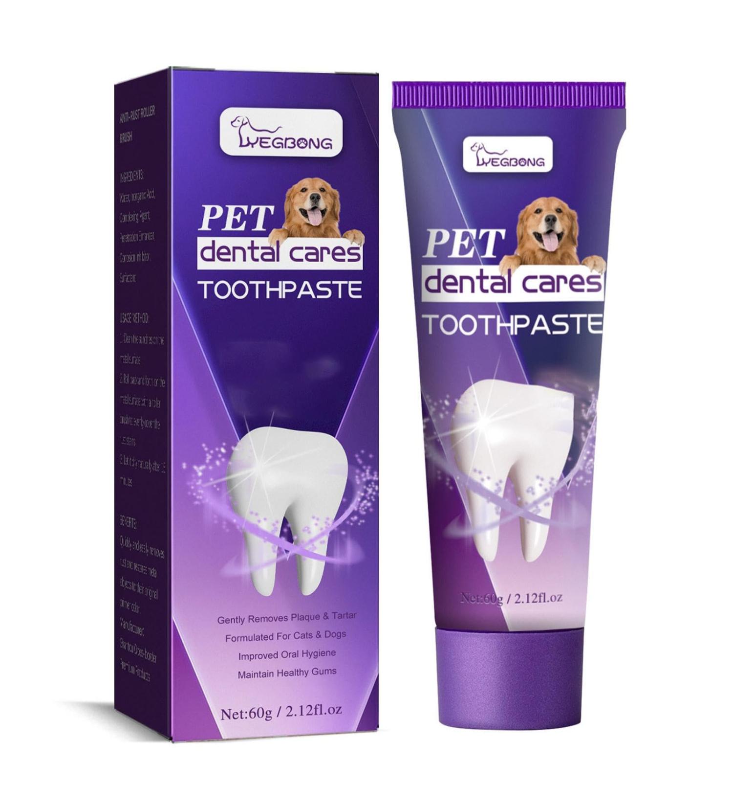 60g Pet Toothpaste - Enhances Gum Health Eliminates Bad Breath & Cleans Teeth | 2.12fl.Oz International Shipping - Buy Online on GoSupps.com