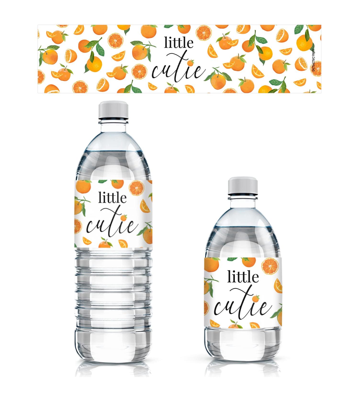 Little Cutie Baby Shower Water Bottle Labels - 24 Pack - Buy Online on GoSupps.com