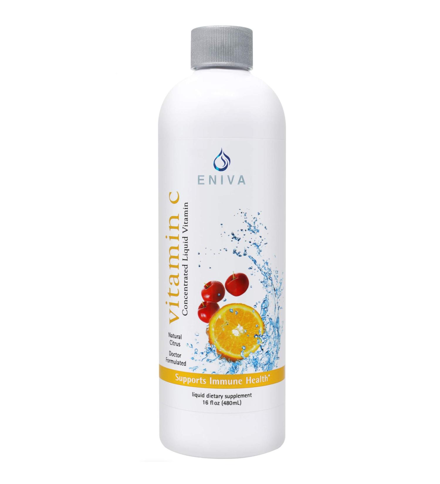 Eniva Liquid Vitamin C Immune Formula - Acerola Berries Oranges Cranberry Rosemary - Sugar Free - Keto Approved | 2 Month Supply - Buy Online on GoSupps.com