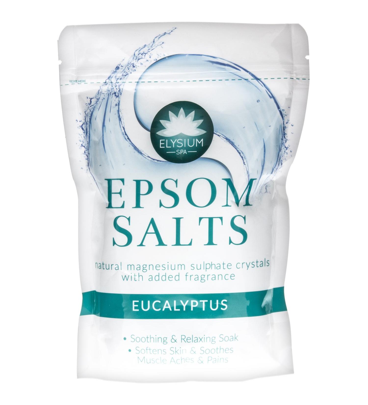 Elysium Spa -Eucalyptus - Sore Muscle & Back Soak/Epsom Salts/Spa Bath Minerals/BP Food Grade Magnesium Sulfate-FMCG
