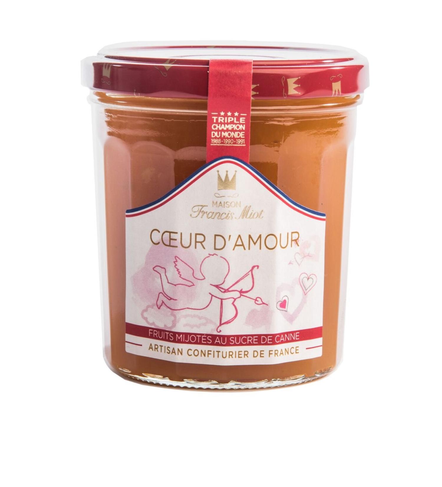 Confiture Cœur D'Amour - Fruit preparation with cane sugar, 220 g