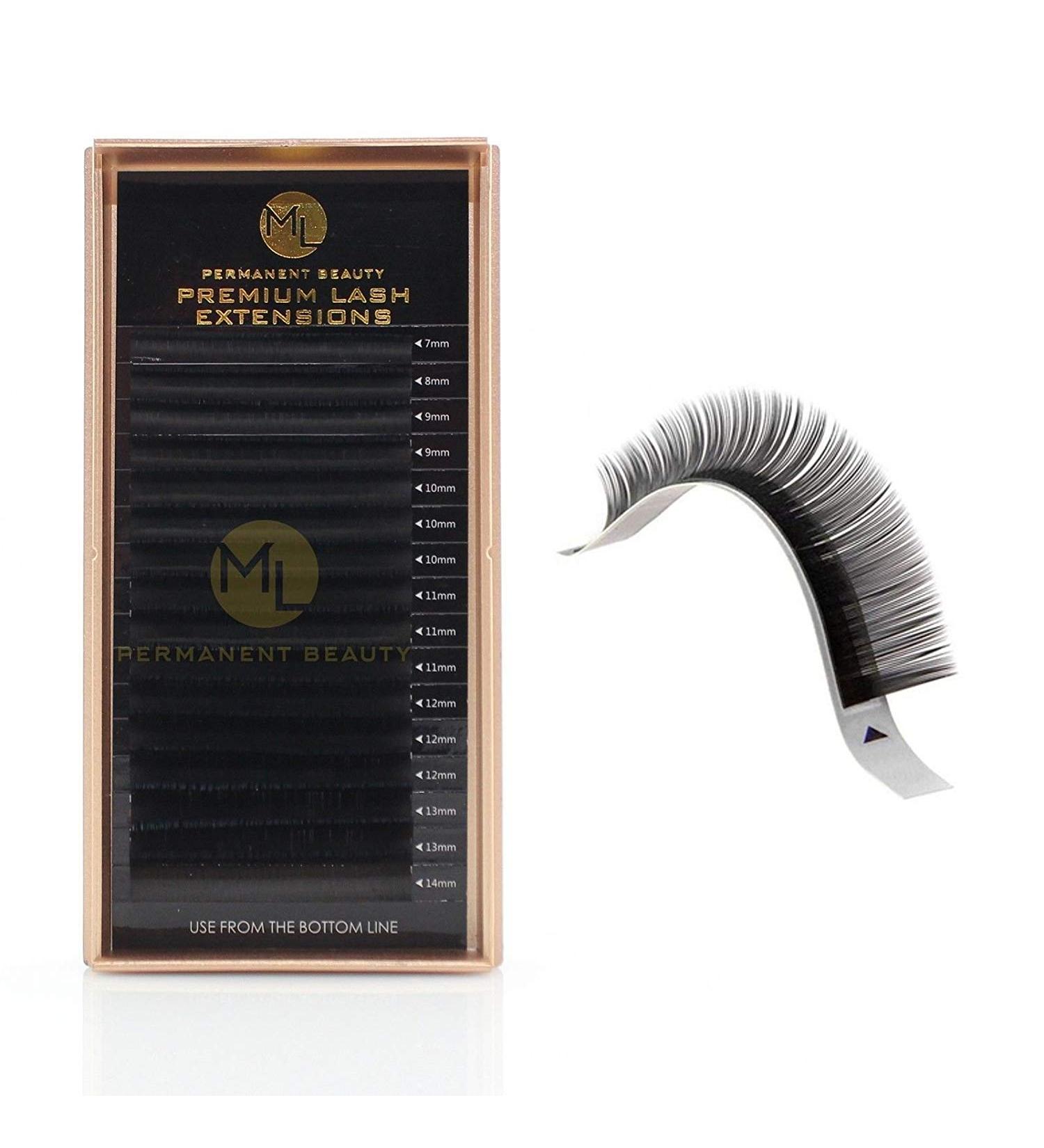 Premium Mink Eyelash Extensions | B Curl Individual Lashes 0.05-0.25mm | 7-14mm Mix | Fast International Shipping - Buy Online on GoSupps.com