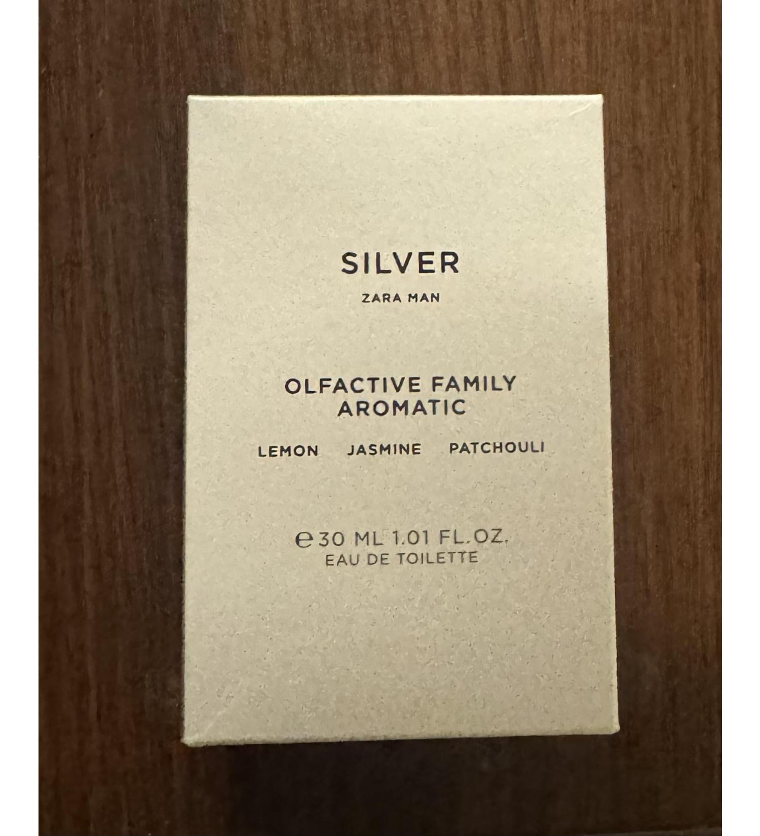 Zara Men Silver 30 ML Eau De Toilette Perfume Fragrance 1.01 FL. Oz. Spray New