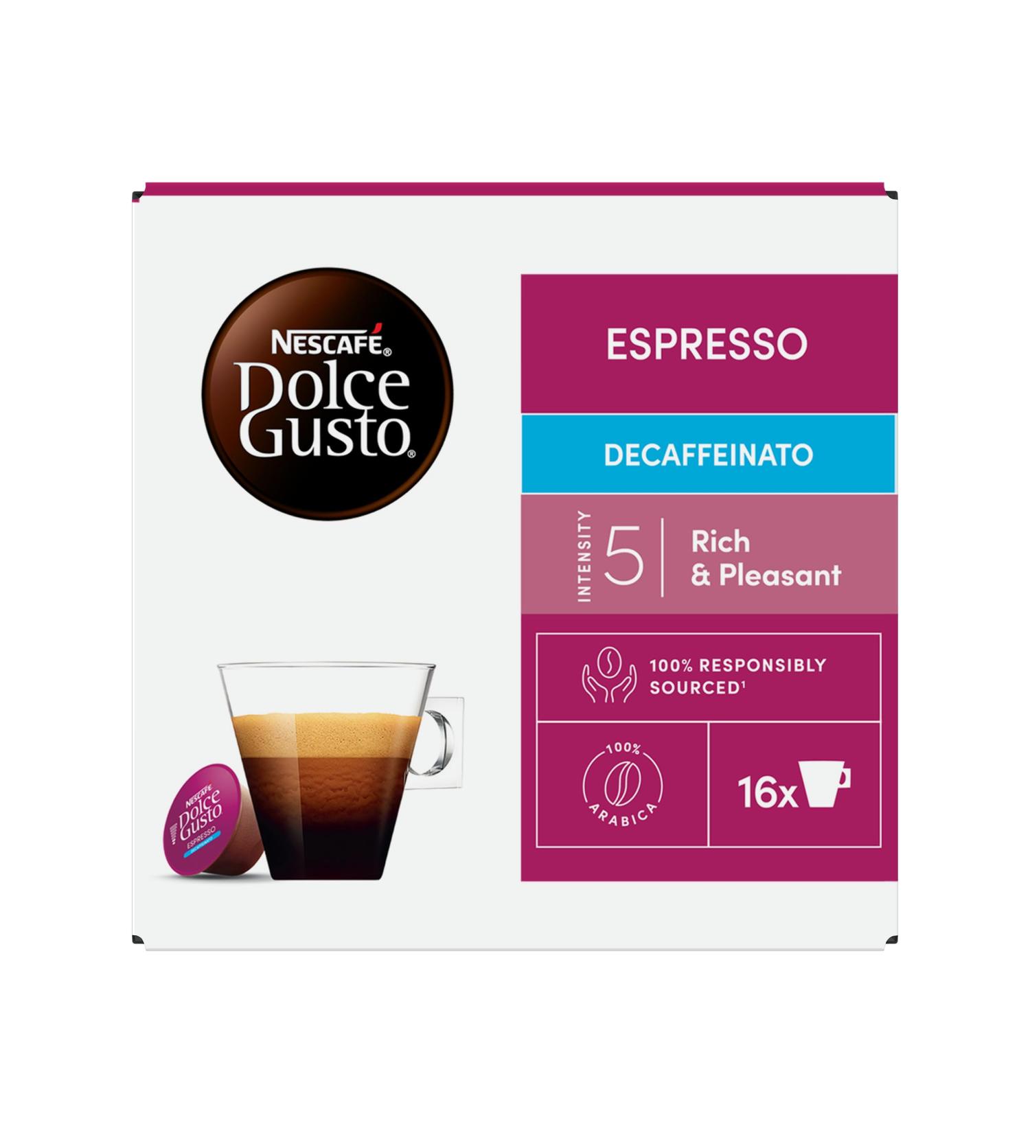 NESCAFE DOLCE GUSTO Nescaf Dolce Gusto Espresso Decaffeinato - Caf Decaf in - 16 Capsules