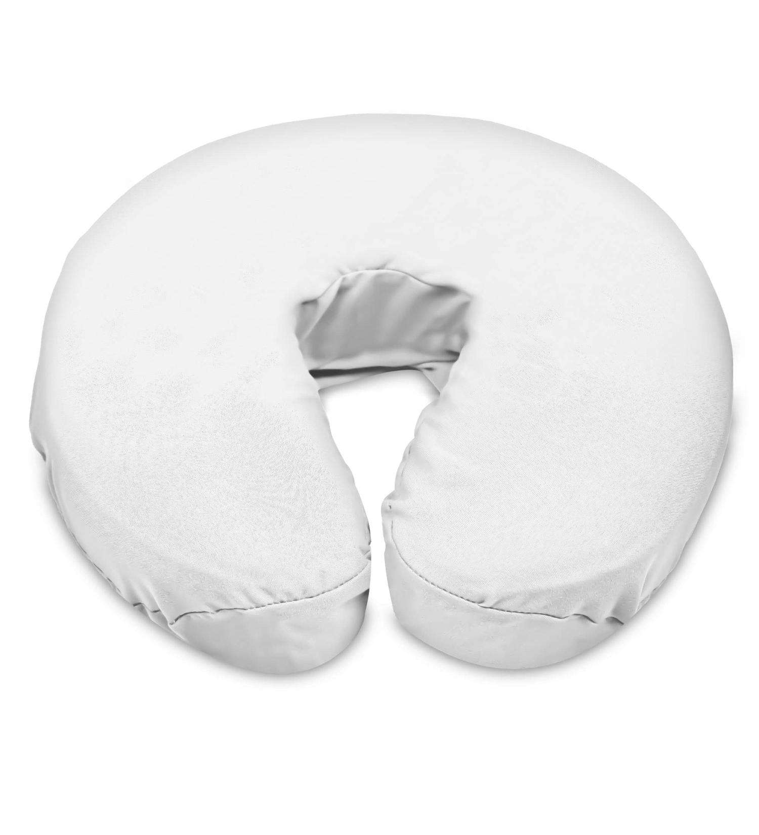 LONDON LINENS Soft & Heavy Microfiber Massage Table Face Cradle Covers - 4 Pack (White) - Cozies Fitted - Buy Online on GoSupps.com