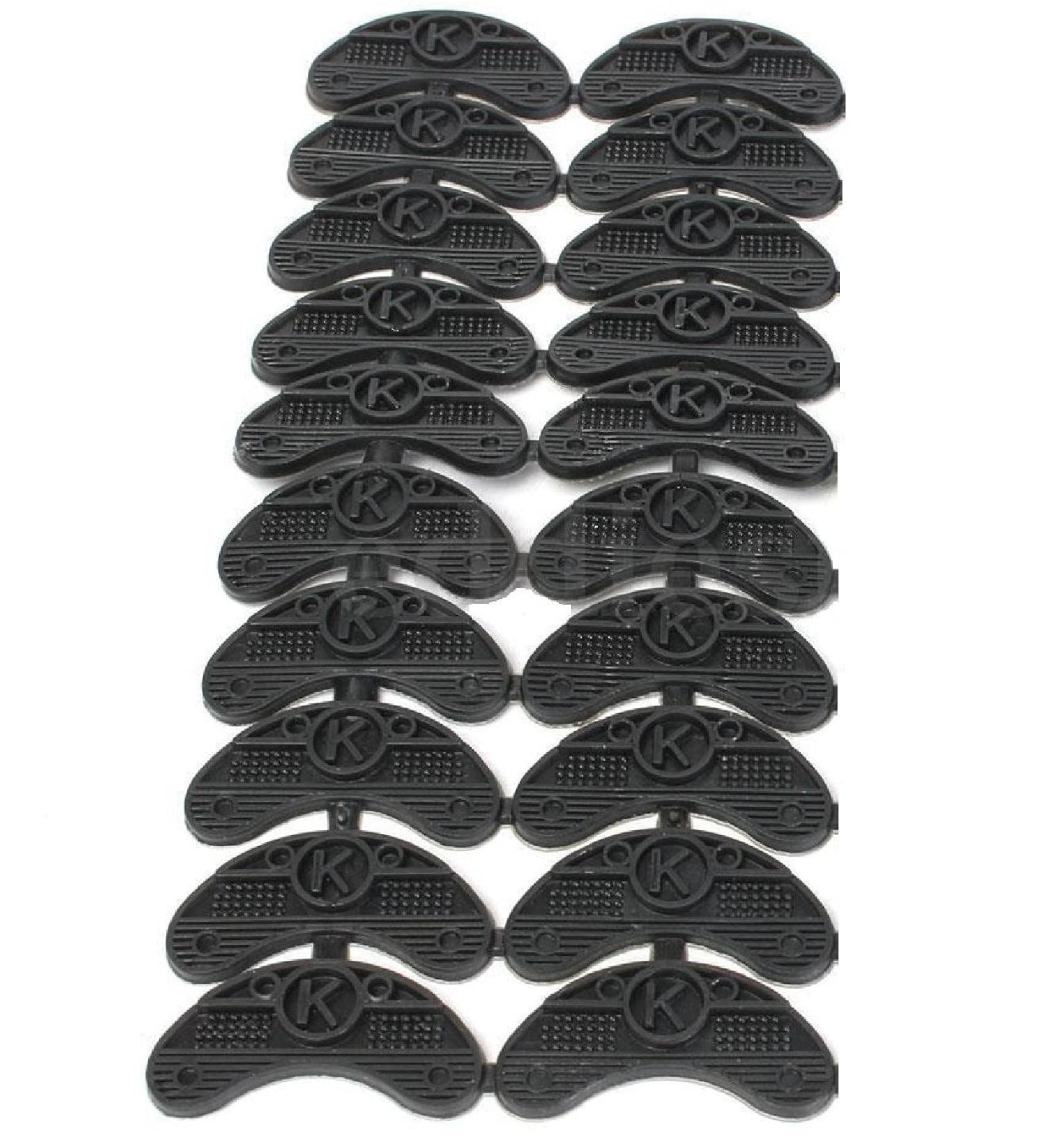 NC 10 Pairs Black Rubber Sole Replacement Heel Savers & Toe Plates - DIY Glue-On Shoes Pad for Superior Grip & Comfort - Buy Online on GoSupps.com