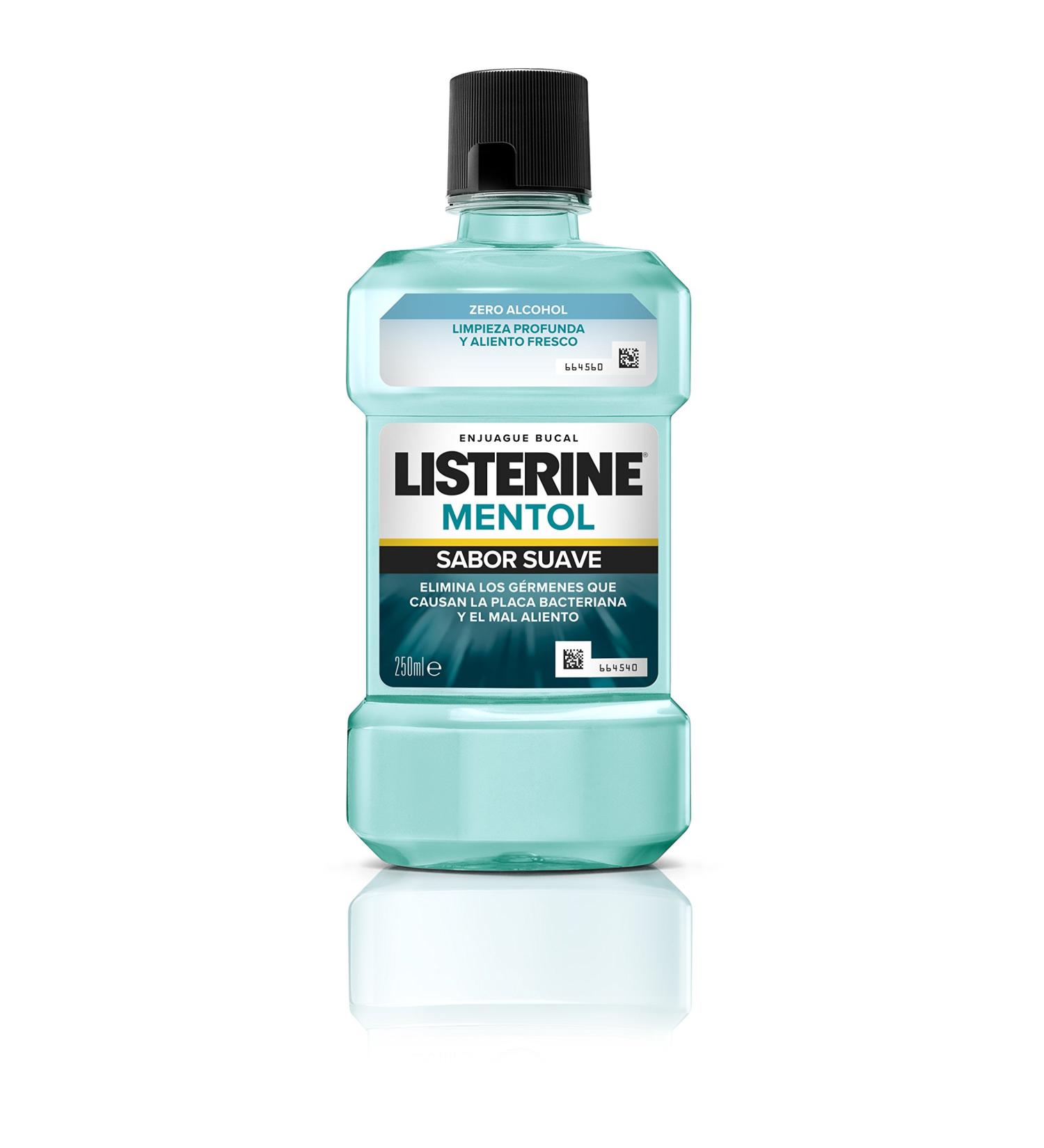 Listerine Menthol Mild Flavour Mouthwash 250 ml - Refreshing Mint - International Shipping Available - Buy Online on GoSupps.com