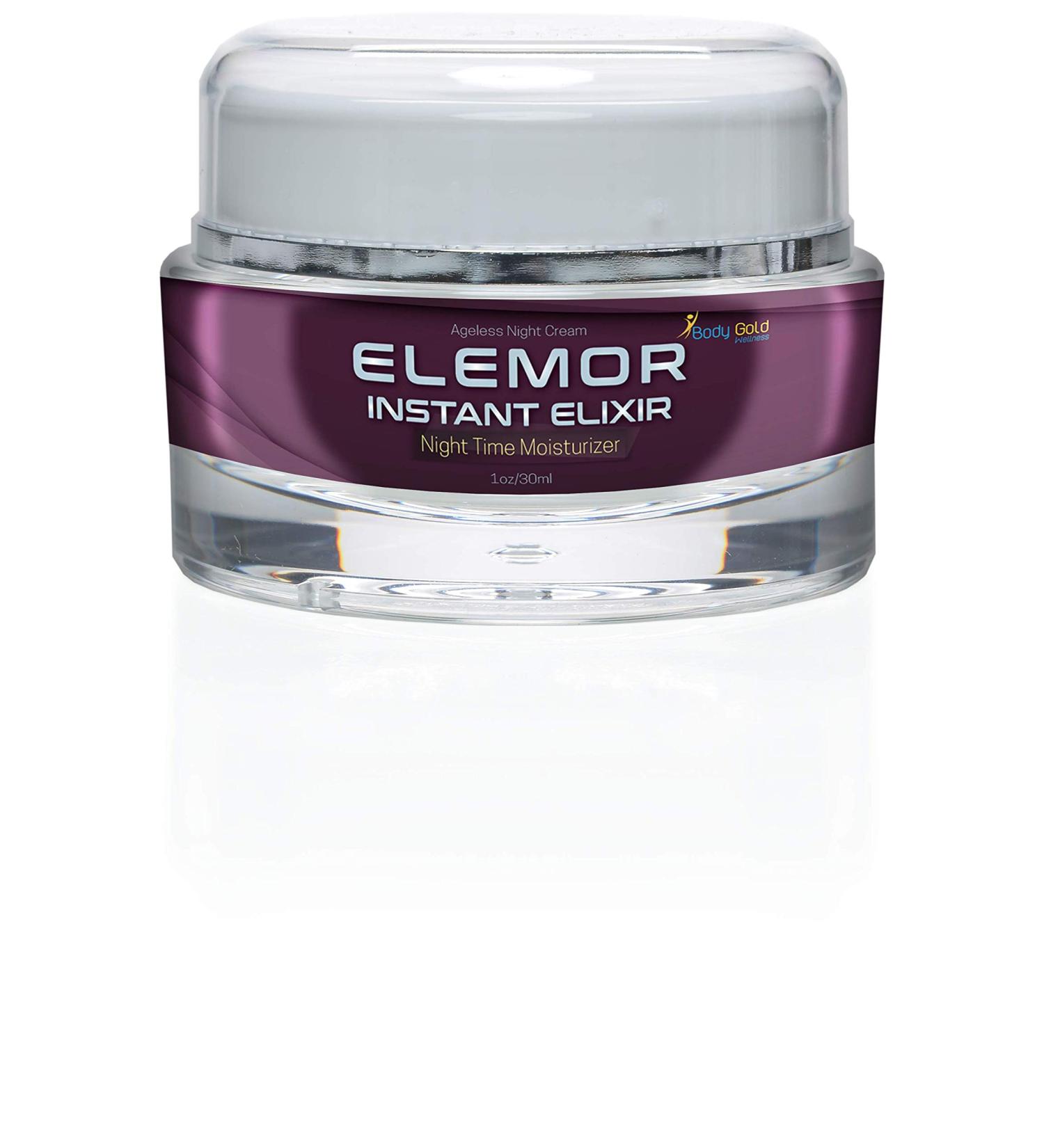 Elemor Instant Elixir Night Cream | Anti-Aging Moisturizer for Skin Protection & Hydration | Treat & Revitalize While You Sleep - Shop Internationally - Buy Online on GoSupps.com