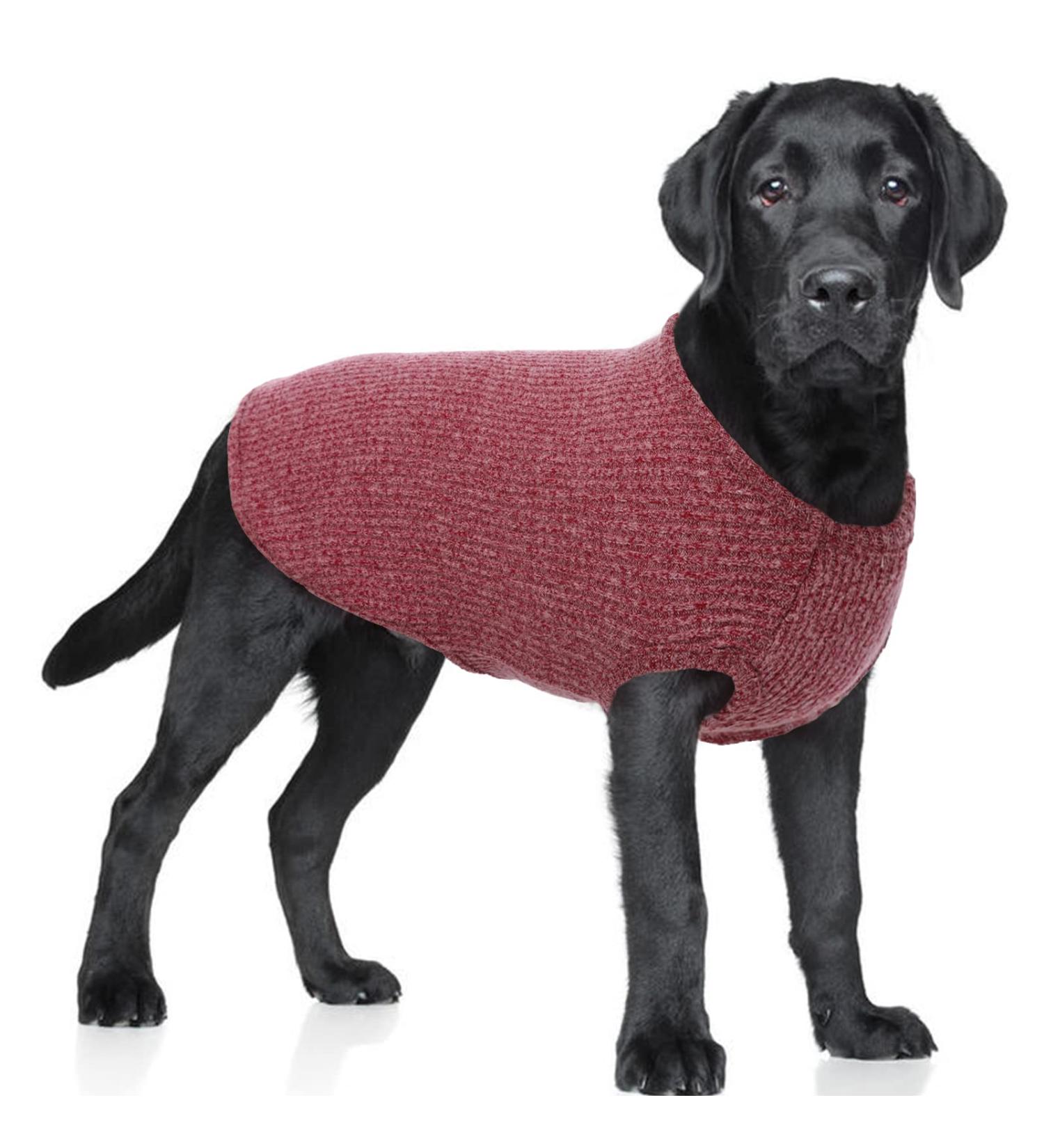 Hjumarayan Dog Sweater - Washable Striped Elastic Sweater for Large & Medium Dogs - Red XXL - Perfect for Comfort & Style - Buy Online on GoSupps.com
