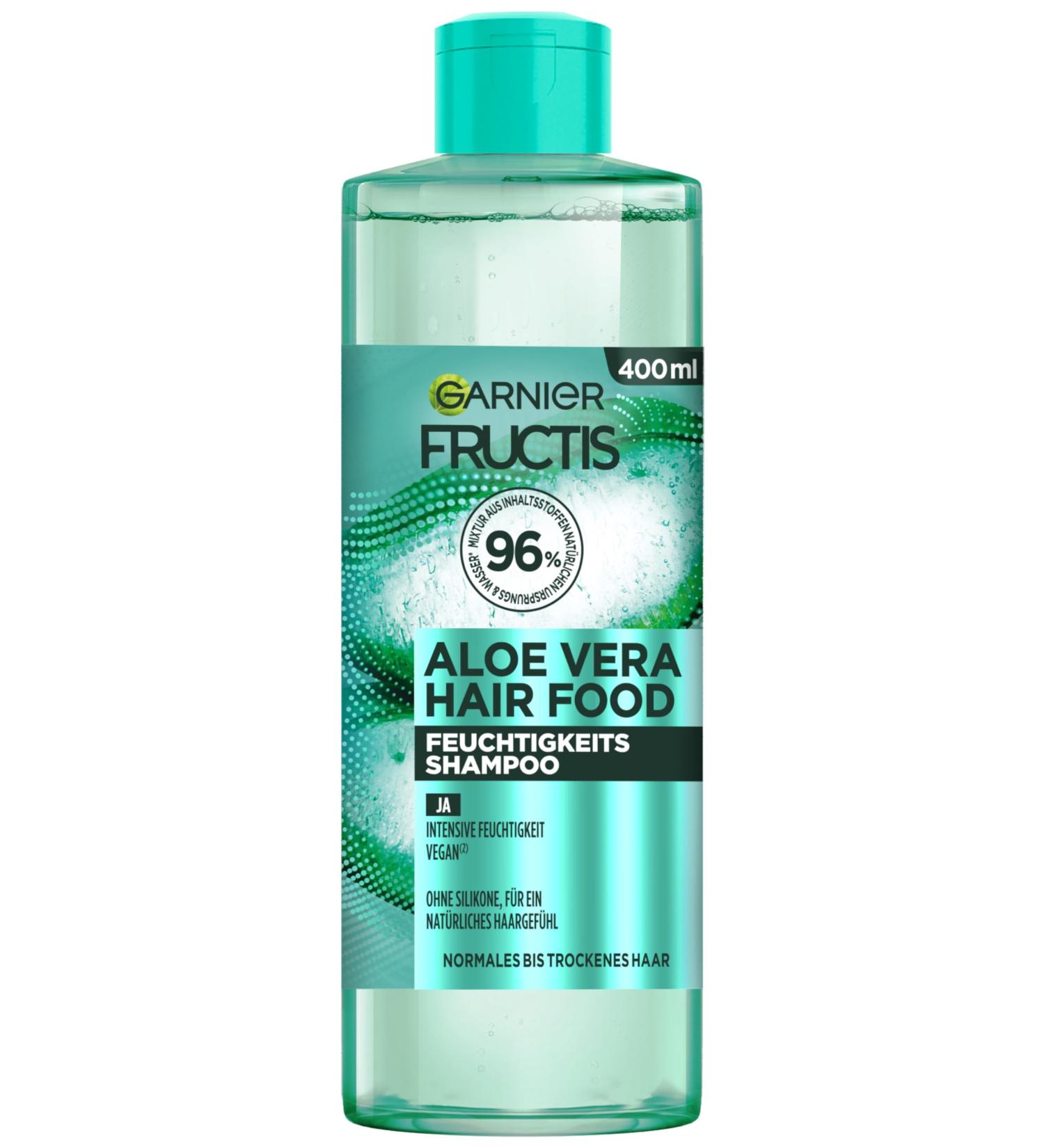 Garnier Fructis Moisture Aloe Vera Hair Food Rinse - Vegan Formula for Normal to Dry Hair - 400ml (1 Pack) - Nourishing Hydration - Buy Online on GoSupps.com