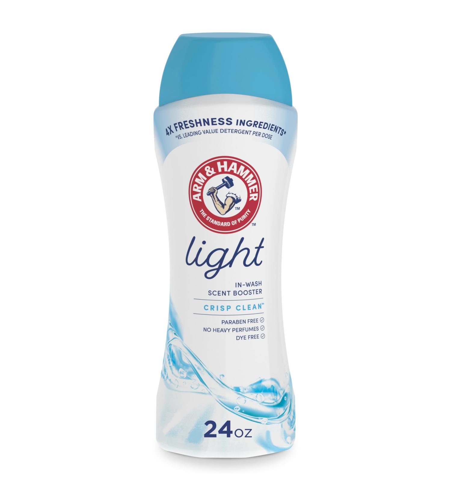 Arm & Hammer Light In-Wash Scent Booster Crisp Clean 24oz - Premium Odor Eliminator & Laundry Freshener for International Shipping - Buy Online on GoSupps.com
