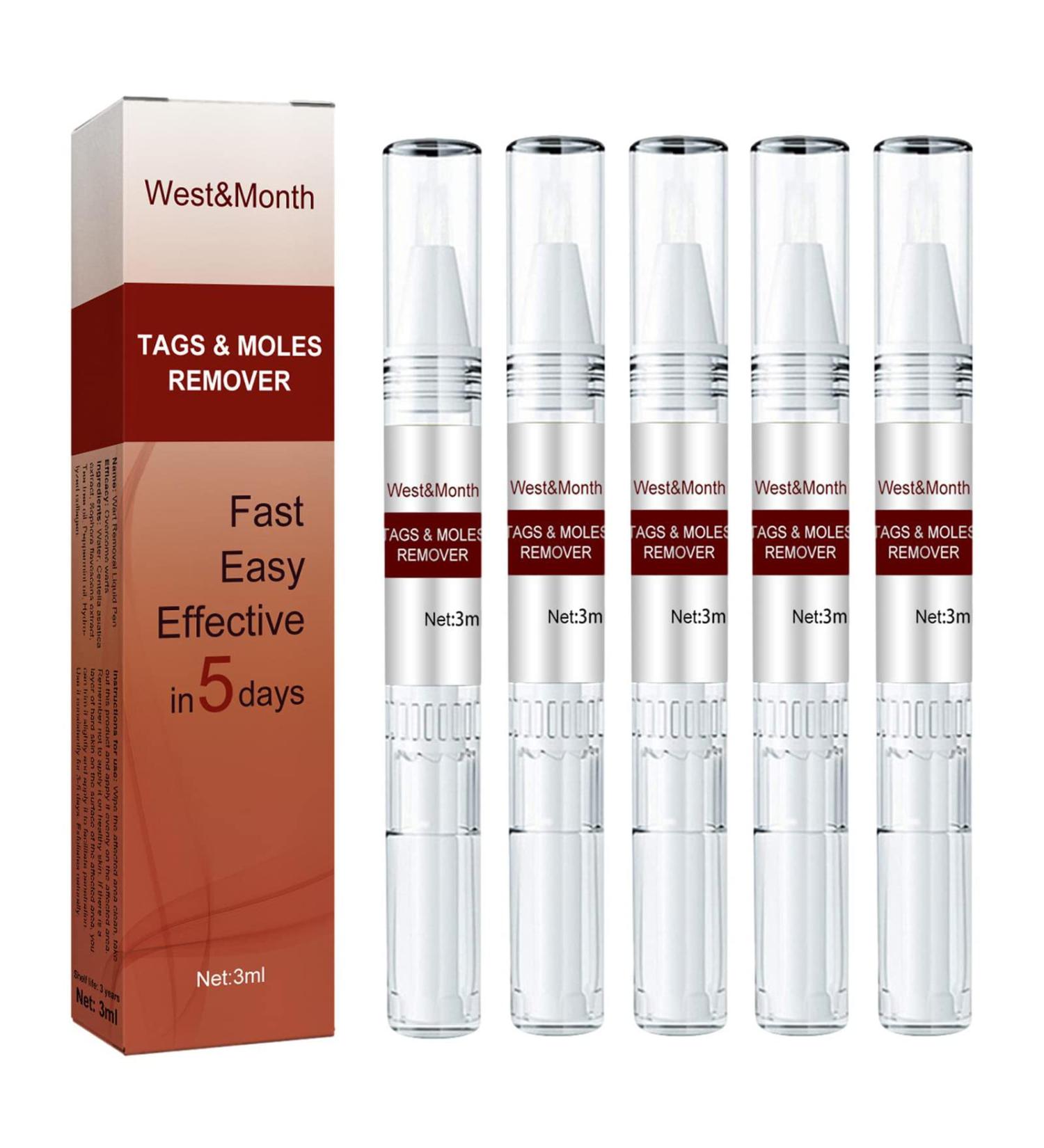 Wipe Off Tags & Moles Remover Fast Easy Effective in 5 Days Quick & Safe Remove Skin Tags Moles Remover Pen Liquid Mole Removal Pen for All Body Parts - Buy Online on GoSupps.com