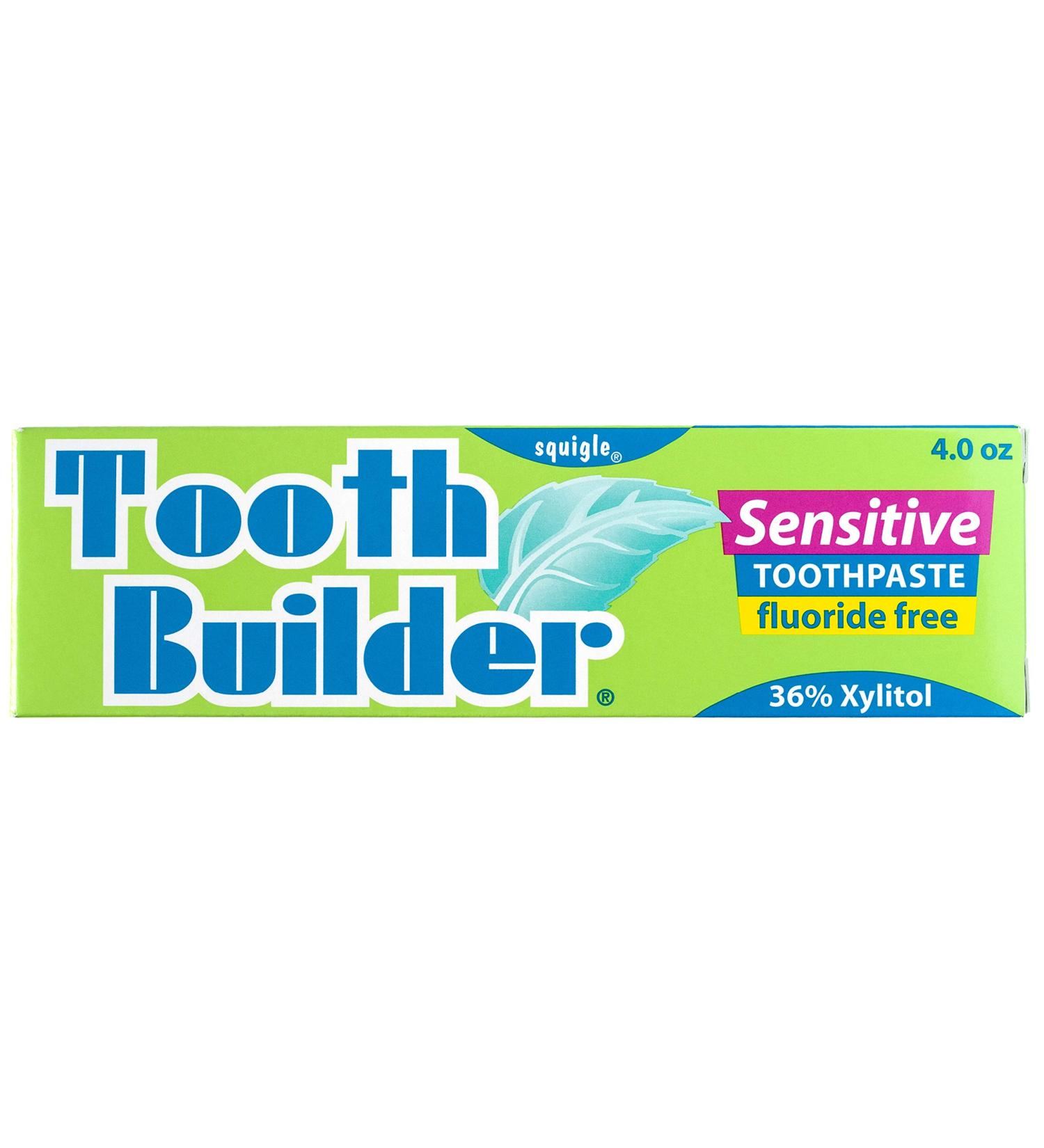 Squigle Tooth Builder SLS-Free Toothpaste 4 oz - Prevents Sensitivity, Canker Sores, Cavities, Dermatitis & Bad Breath - Buy Online on GoSupps.com