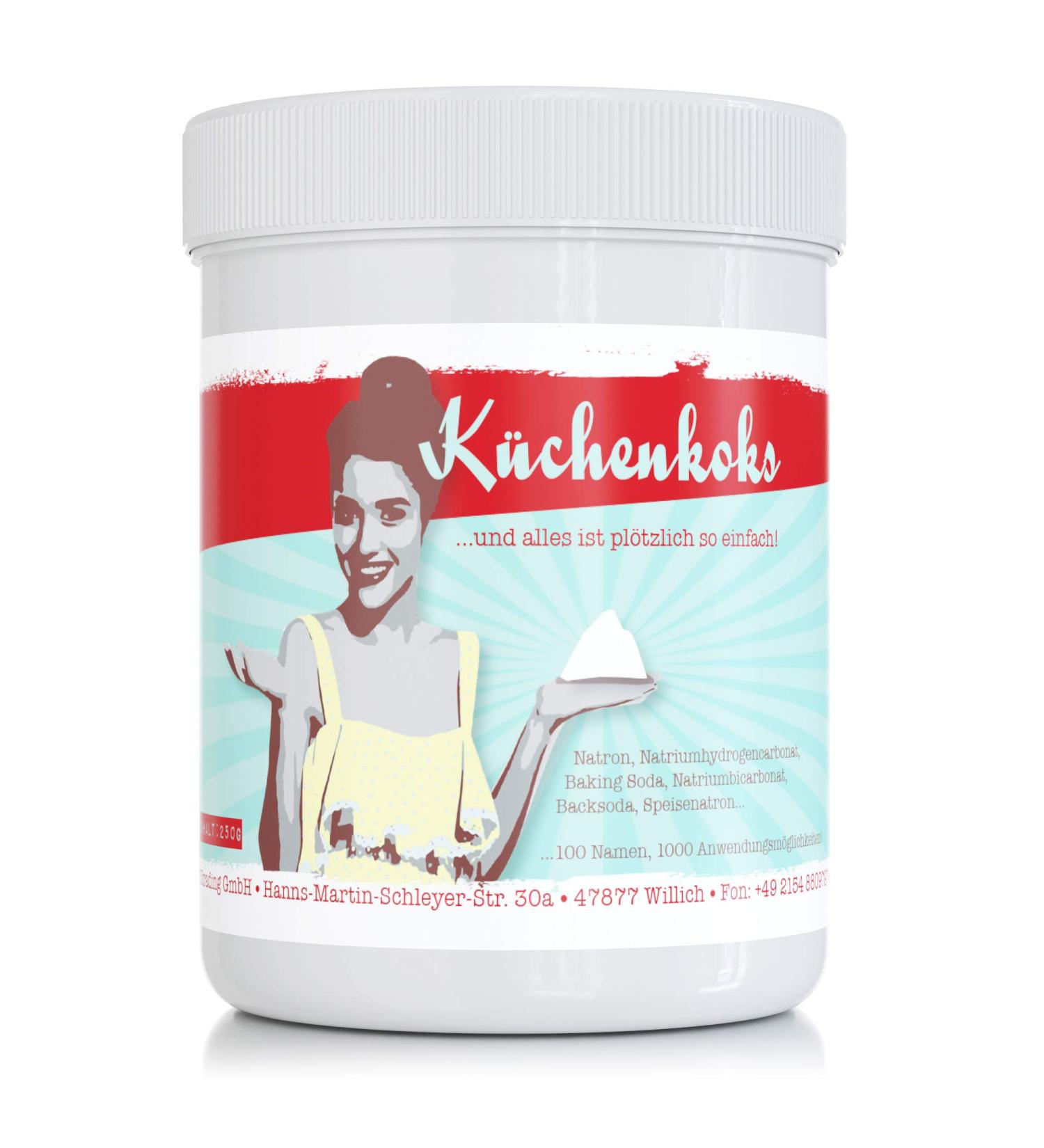 K chenkoks 250 g (sodium hydrogen carbonate) - for kitchen bathroom household - versatile - food grade soda - Buy Online on GoSupps.com