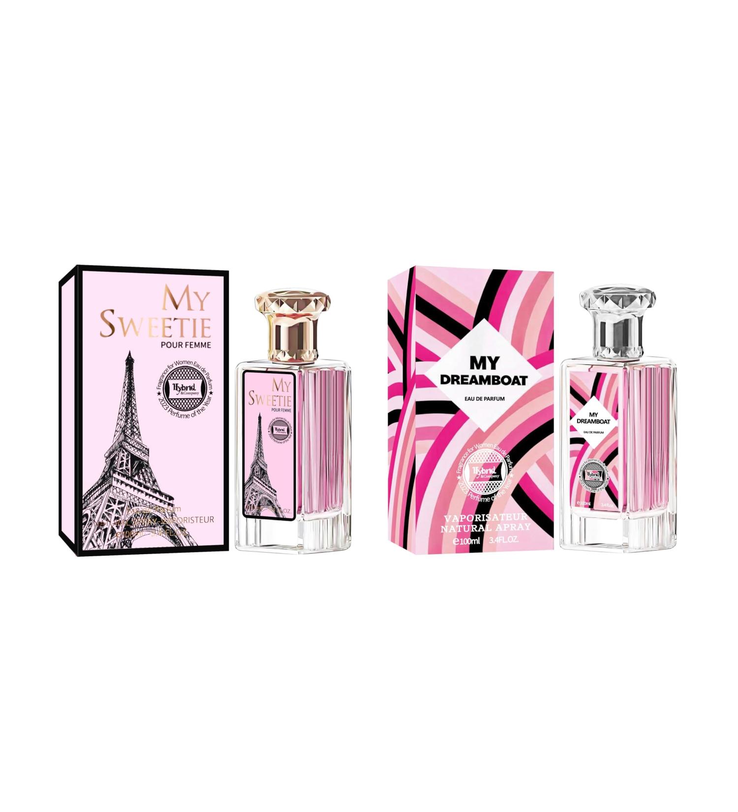 Hybrid & Company Women 2 Pcs Attractive Perfume Natural Spray Fragrance MY DREAMBOAT MY SWEETIE POUR FEMME 3.4 Fl Oz (Pack of 2) - Buy Online on GoSupps.com