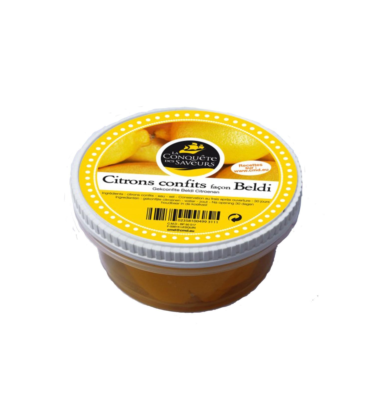 Citron confit fa on beldi 220 gr (pour plats sal s) 220 g (Lot de 1)