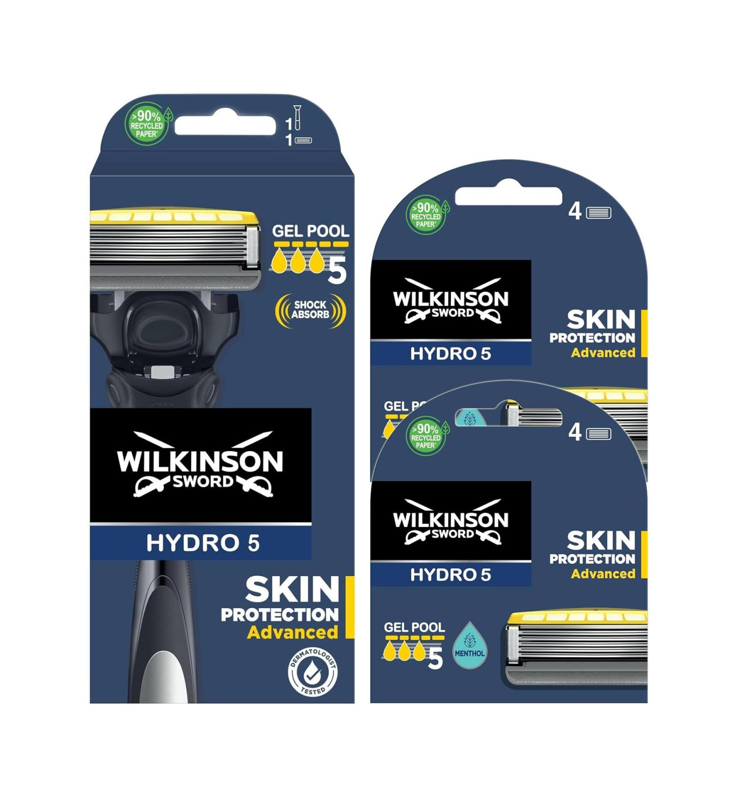 Wilkinson Sword Hydro 5 Blades - 1 Handle & 9 Men's Razor Blades | Premium Quality Direct Shipping Worldwide - Buy Online on GoSupps.com