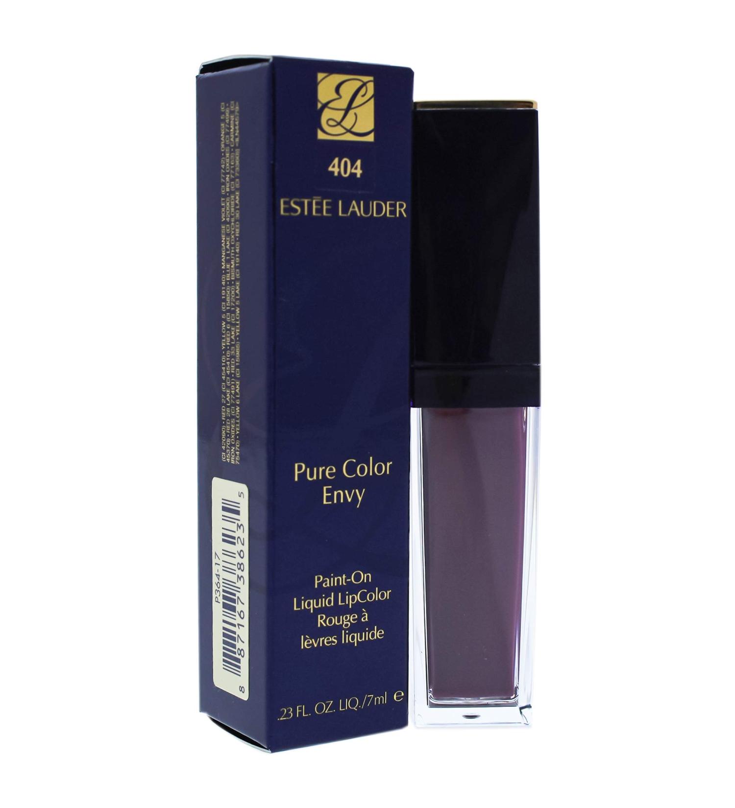 Estee Lauder Pure Envy Paint on Liquid Lip Color - 404 Orchid Flare 0.23 Ounce - Intense, Smooth, Ultra-Comfortable Formula for Women - Buy Online on GoSupps.com
