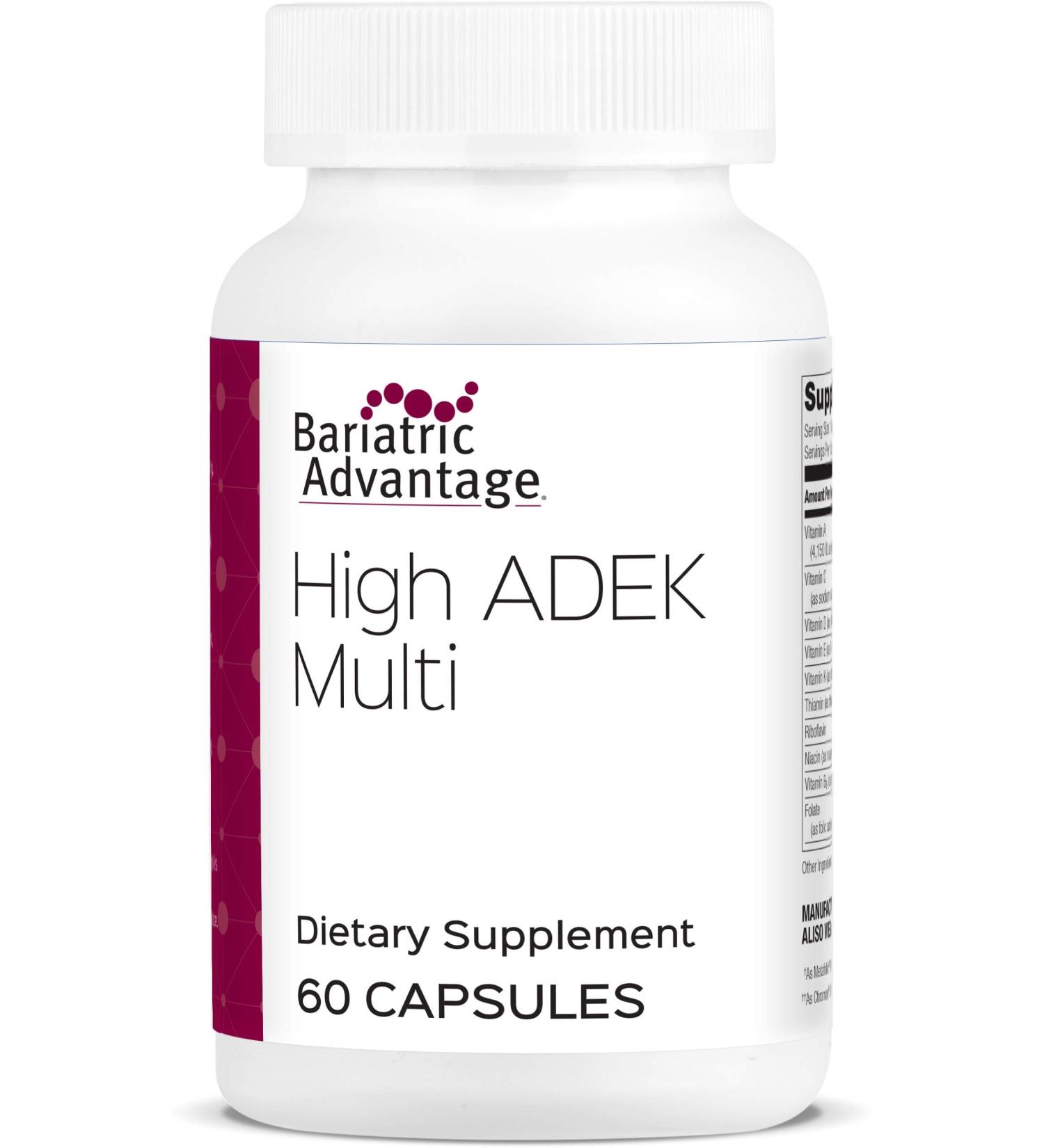 Bariatric Advantage High ADEK Multivitamin - 60 Count - Buy Online on GoSupps.com