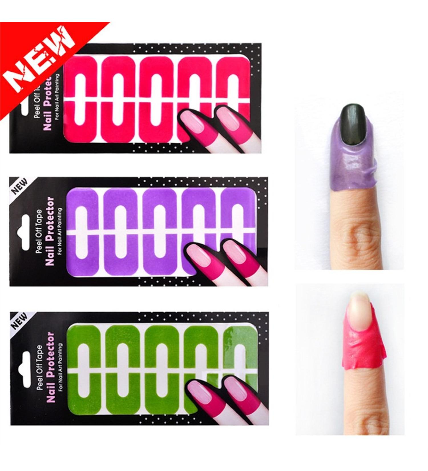 Hacoly Colored Nail Protector Tapes - Premium Latex Nail Polish Skin Cover for Perfect Finger Protection | Prevents Contamination - Buy Online on GoSupps.com