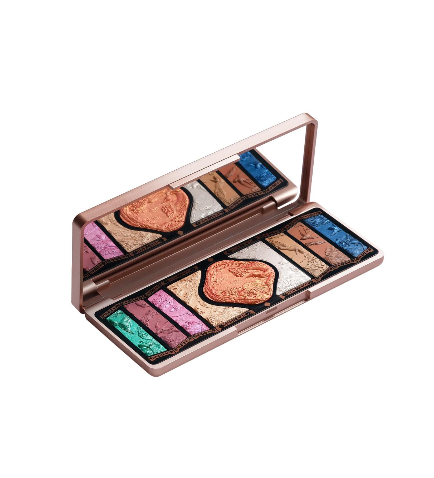 FLORASIS Floral Engraving Phoenix Makeup Palette - Long Lasting Blendable Natural Eyeshadow for Women (03 Soaring Sunlight) - International Shipping Available - Buy Online on GoSupps.com