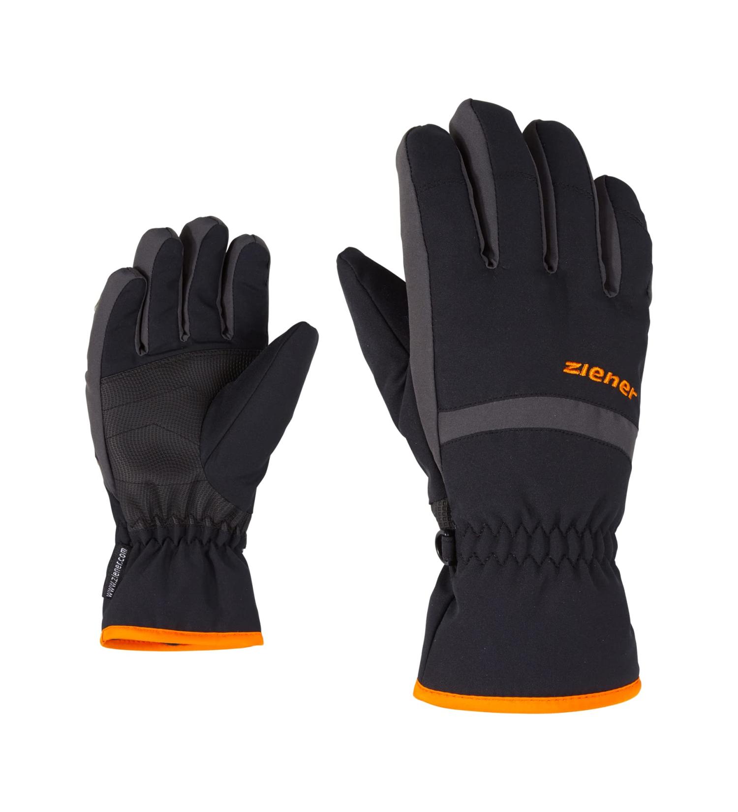 Ziener Lejano Ski Gloves/Winter Sports | Waterproof Breathable 7 black/graphite