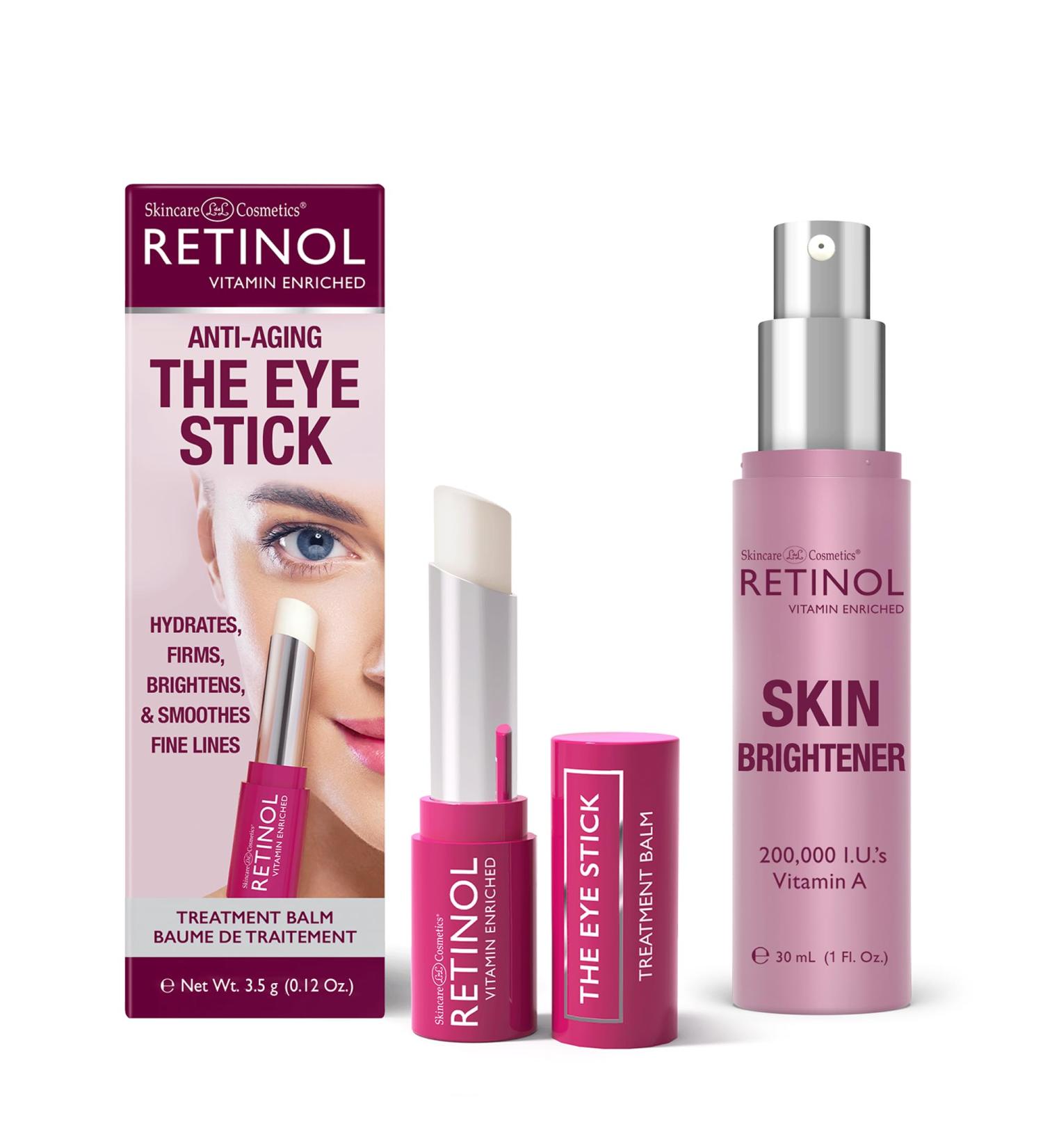 Retinol Anti-Aging Eye Stick Hydrates Firms Brightens and Smooths Fine Lines Skin Brightener Skin Tone Corrector Smooths & Rejuvenates Face for a Healthy Glow. - Buy Online on GoSupps.com