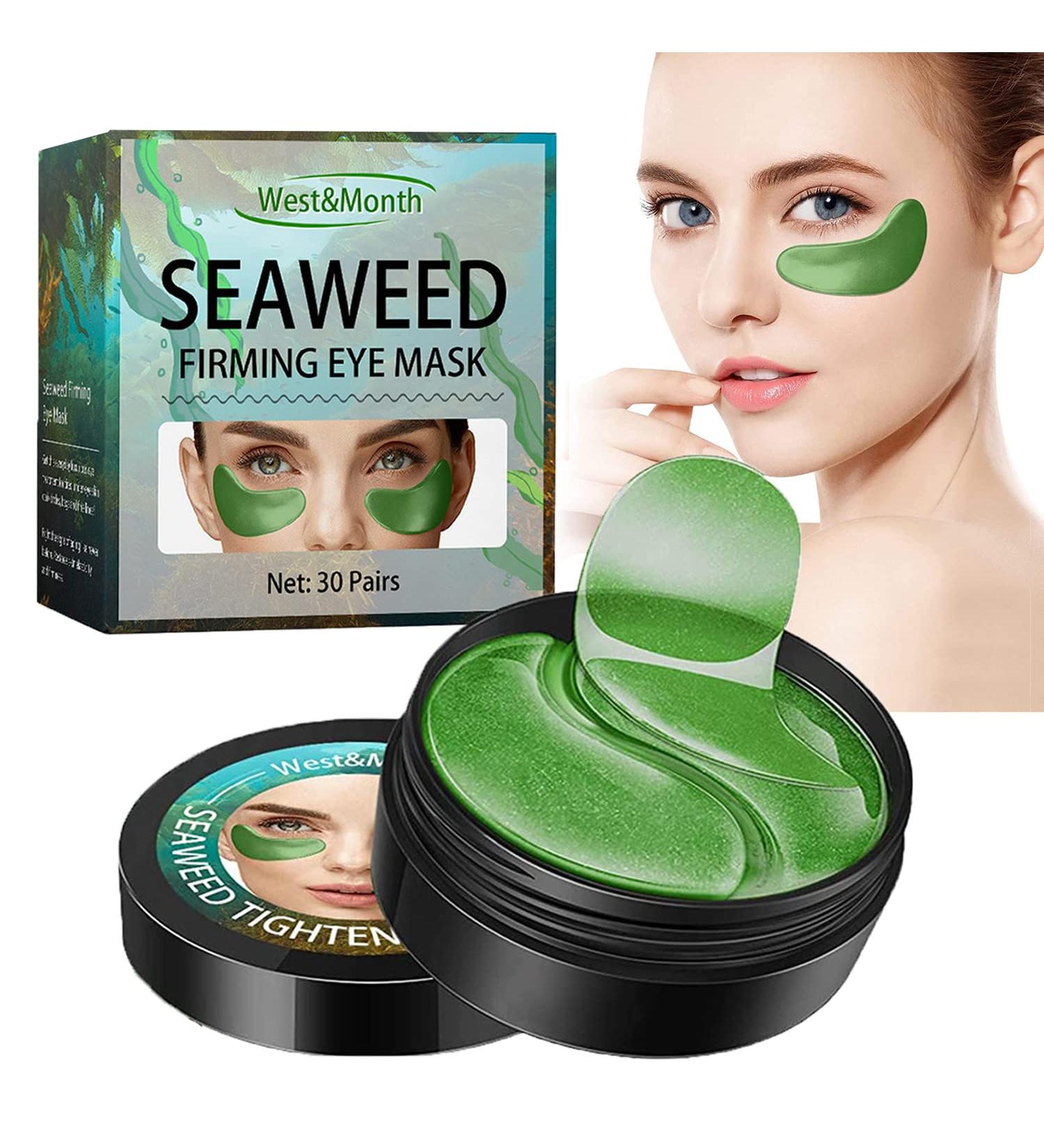 Seaweed Collagen Eye Mask - 60 Pcs Under Eye Pads for Eye Bags & Dark Circles - Buy Online on GoSupps.com
