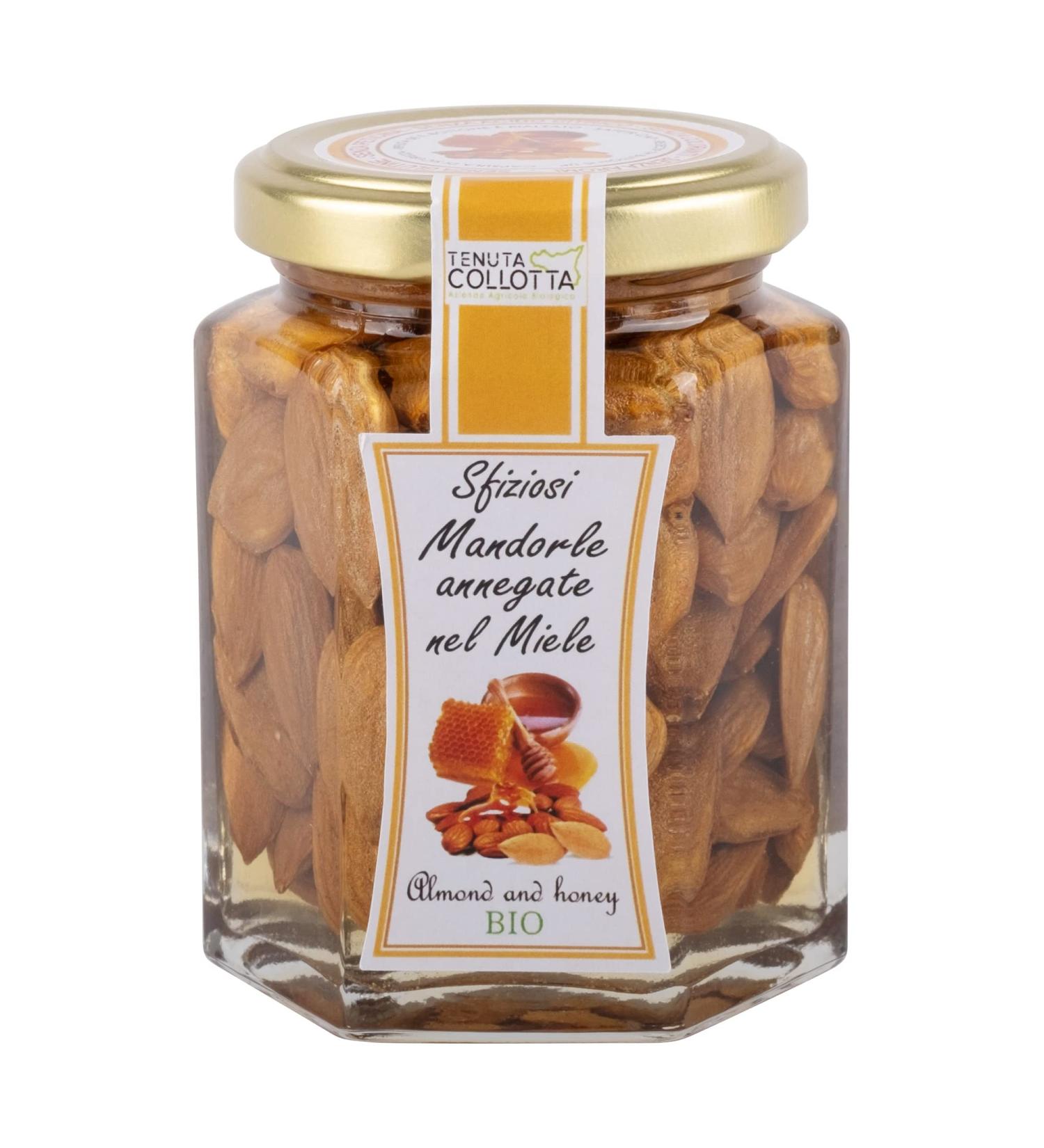 Tenuta Collotta - Sfizios Almonds drowned in organic honey g 230 - 100% Italian - Produced in Sicily - Buy Online on GoSupps.com