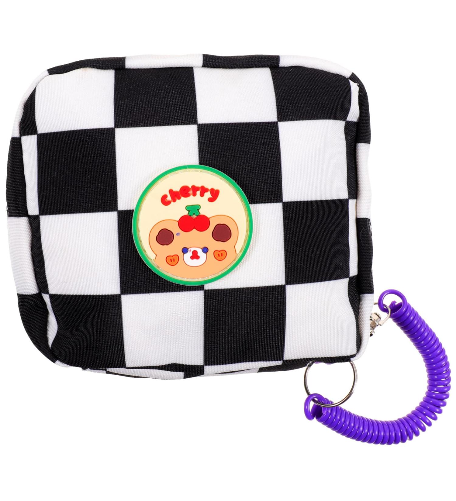 Lurrose Women's Menstrual Bag | Mini PU Sanitary Holder & Diaper Storage Pocket | Compact Accessories 14x13x5cm - Buy Online on GoSupps.com