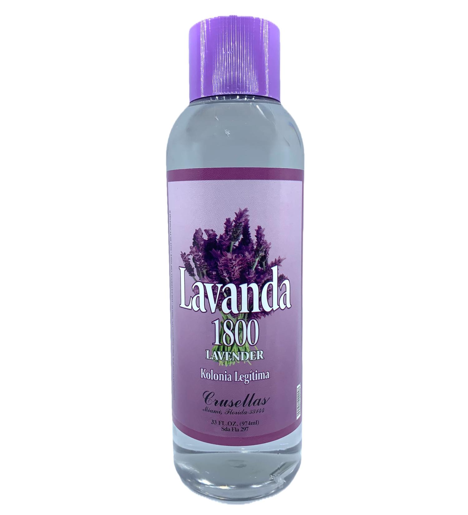 Legitima Agua de Kolonia 1800 Lavender (Lavanda) Splash Cologne 33 Fl. Oz. 33 Fl Oz (Pack of 1)