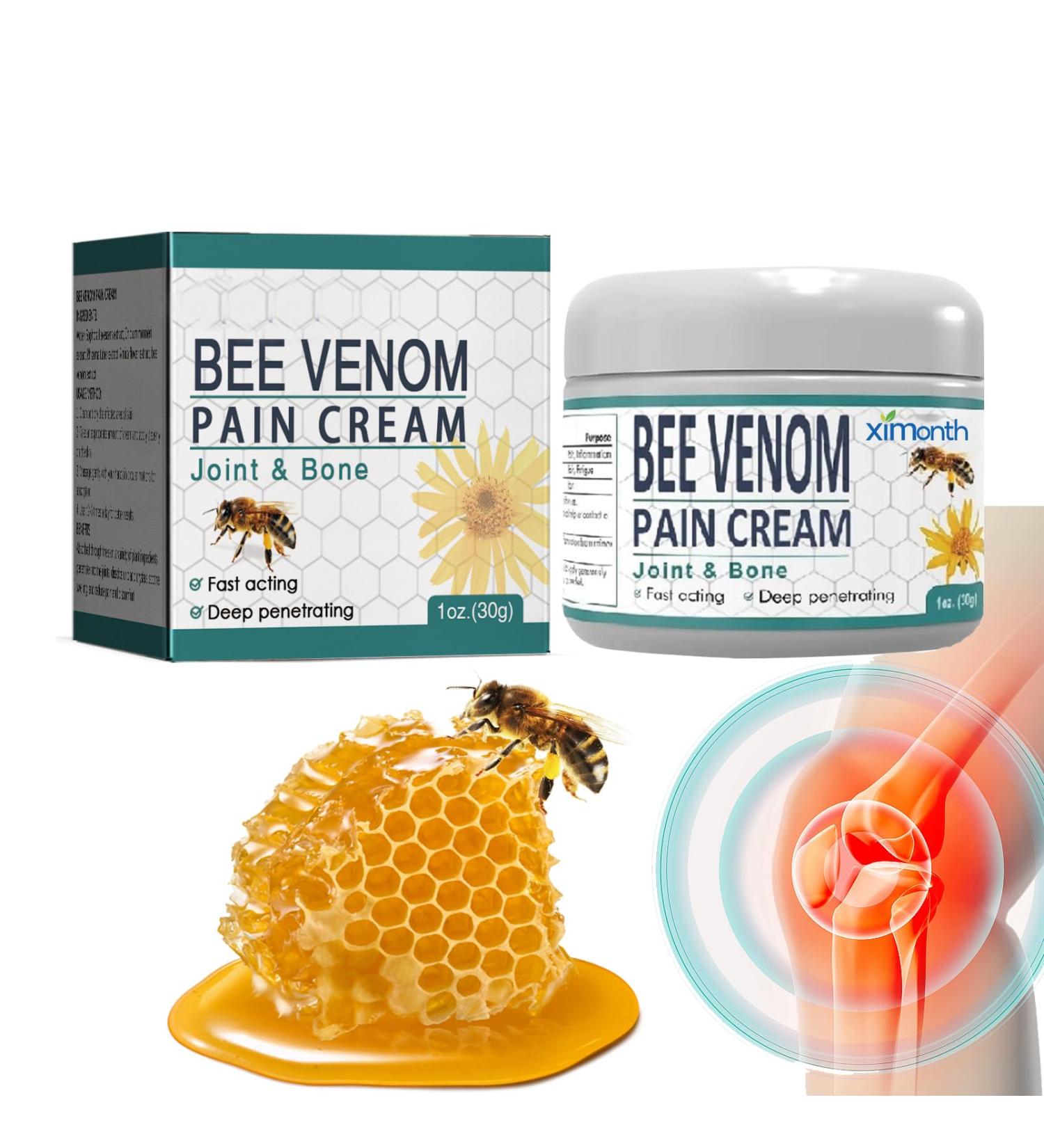 Bee Ve-nom Joint and Bone Cream Joint Pain Relief Cream Knees Pain Relief Gel Natural Formula Instant Relieves Pain Gel Joint Cream Bee ve-nom Cream for Joint Shoulder Waist Back Hand Feet Leg Muscle - Buy Online on GoSupps.com