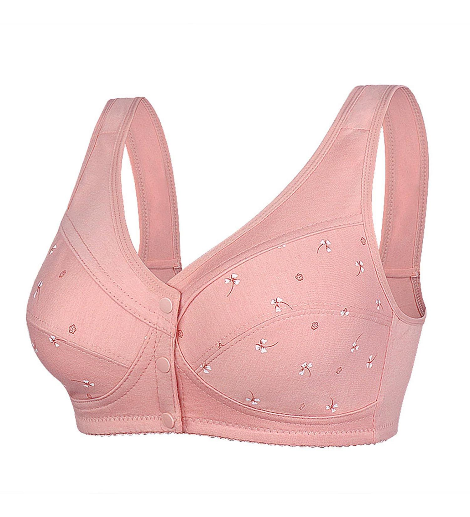 Bra Shirt Women - Plus Size Floral Print Bralette & Yoga Set - Soft Cotton Front Closure for Comfort - Buy Online on GoSupps.com
