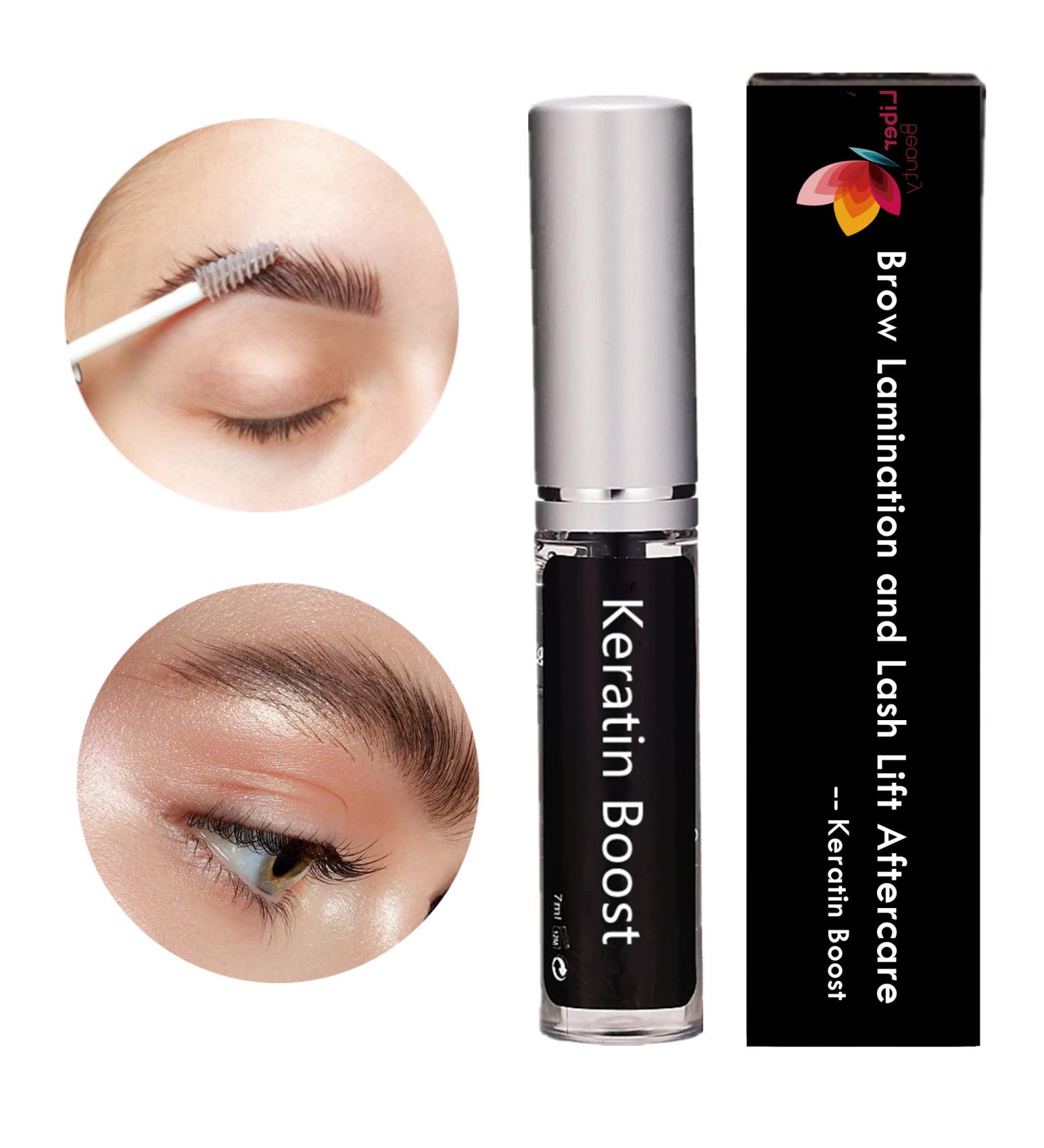 Brow Lamination & Lash Lift Aftercare Kit - Keratin Boost Conditioner for Fuller & Thicker Brows, 100-Day Supply (Clear) - Buy Online on GoSupps.com