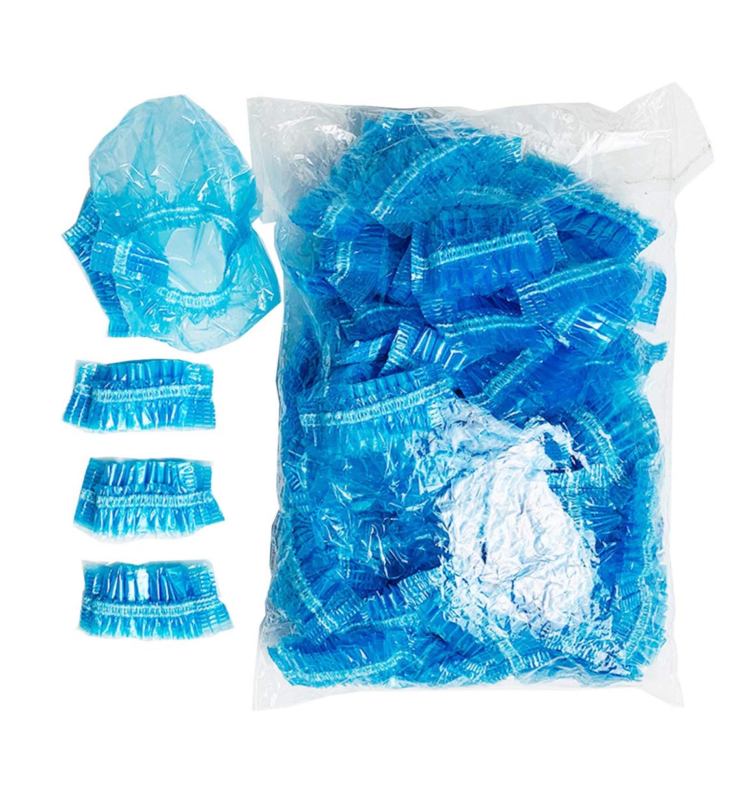 200Pcs Disposable Waterproof Ear Covers for Hair Dye, Shower, Bathing - Blue (Men and Women) | Hair Salon & Home Use - Buy Online on GoSupps.com