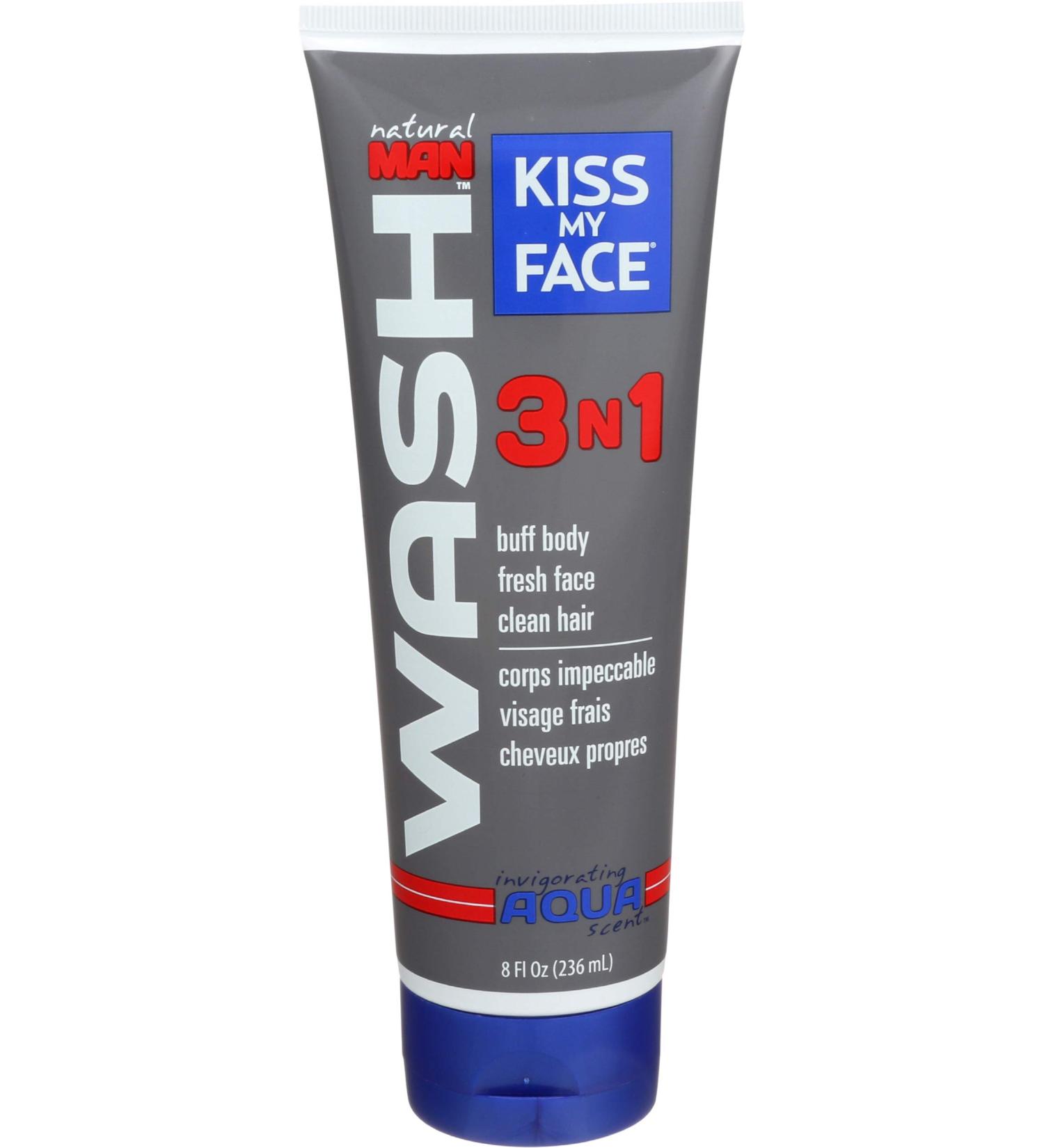 Kmf Mens Aqua Body Wash 3-in-1 - Fresh & Revitalizing Clean 6oz International Shipping Available - Buy Online on GoSupps.com